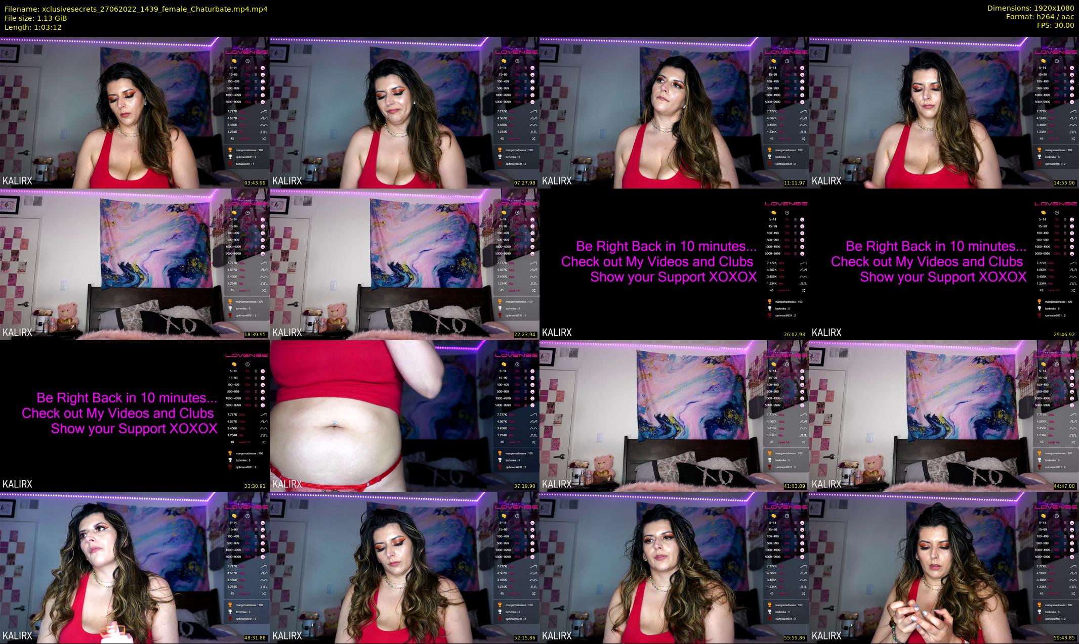 xclusivesecrets — 64 minute Chaturbate female cam show recording, 1080p, Jun 27, 2022