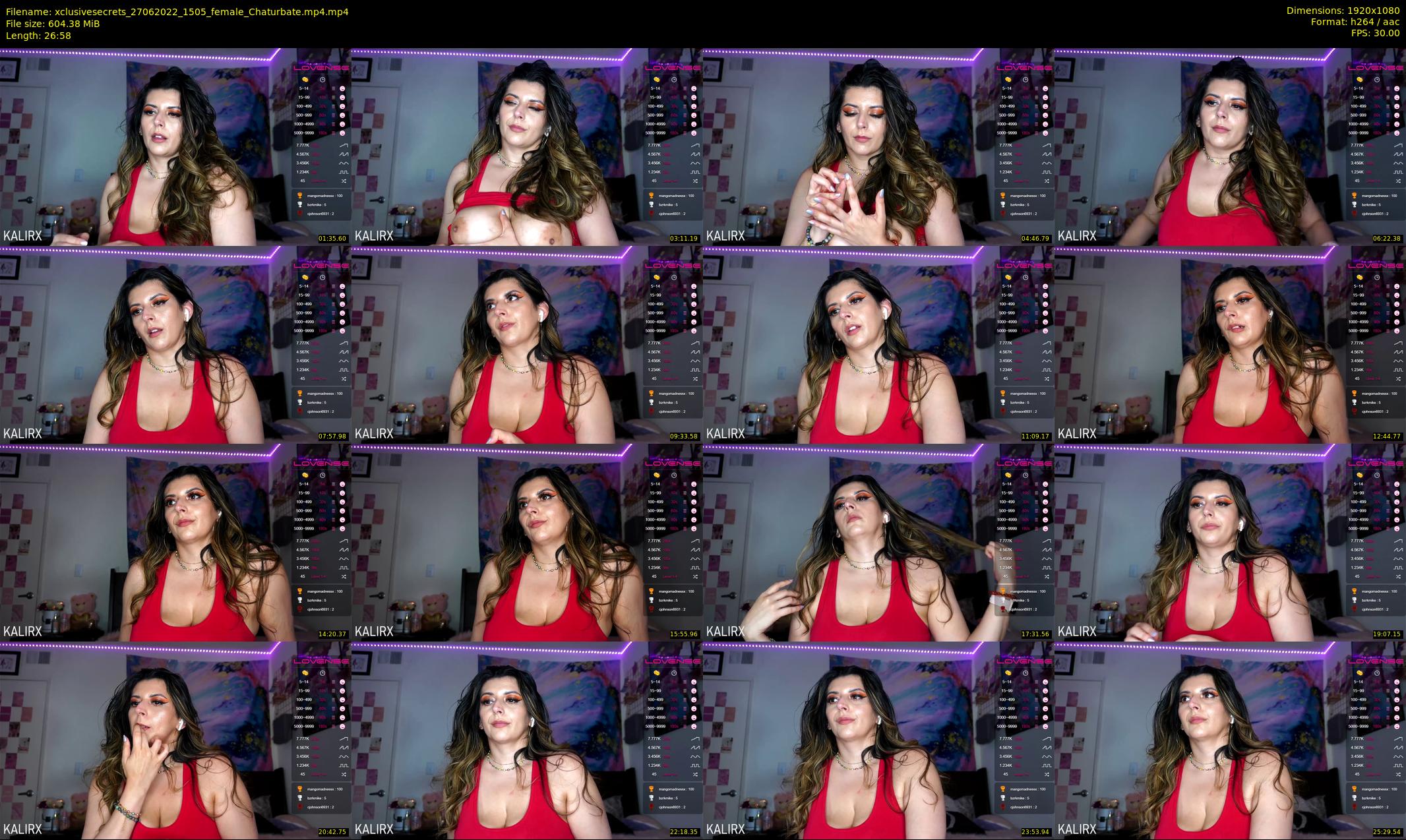 xclusivesecrets — 27 minute Chaturbate female cam show recording, 1080p, Jun 27, 2022