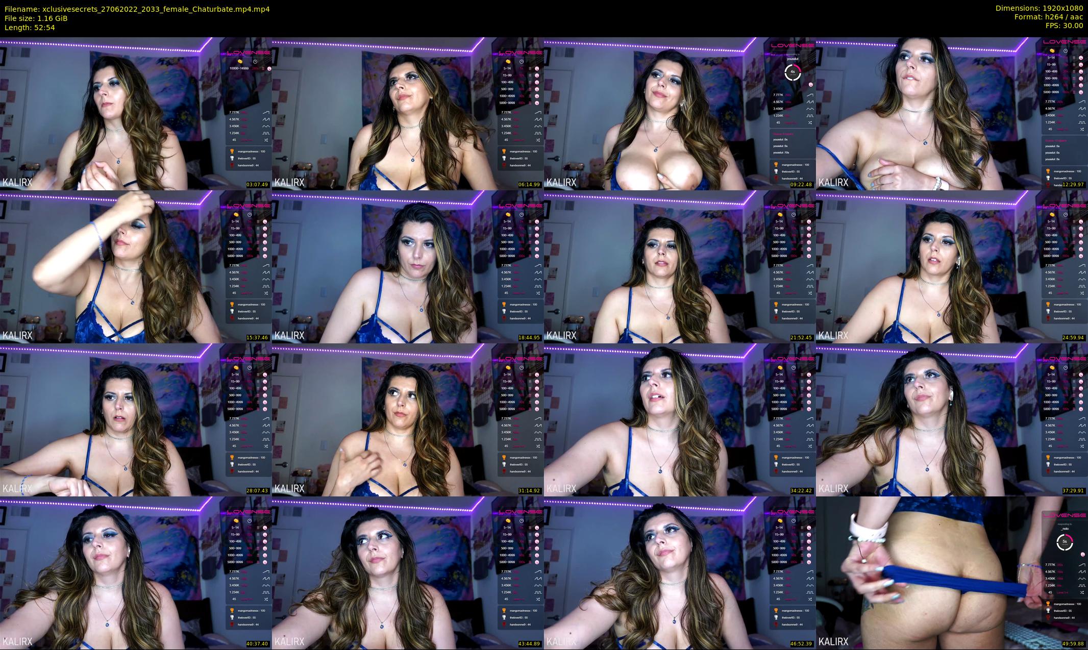 xclusivesecrets — 53 minute Chaturbate female cam show recording, 1080p, Jun 27, 2022