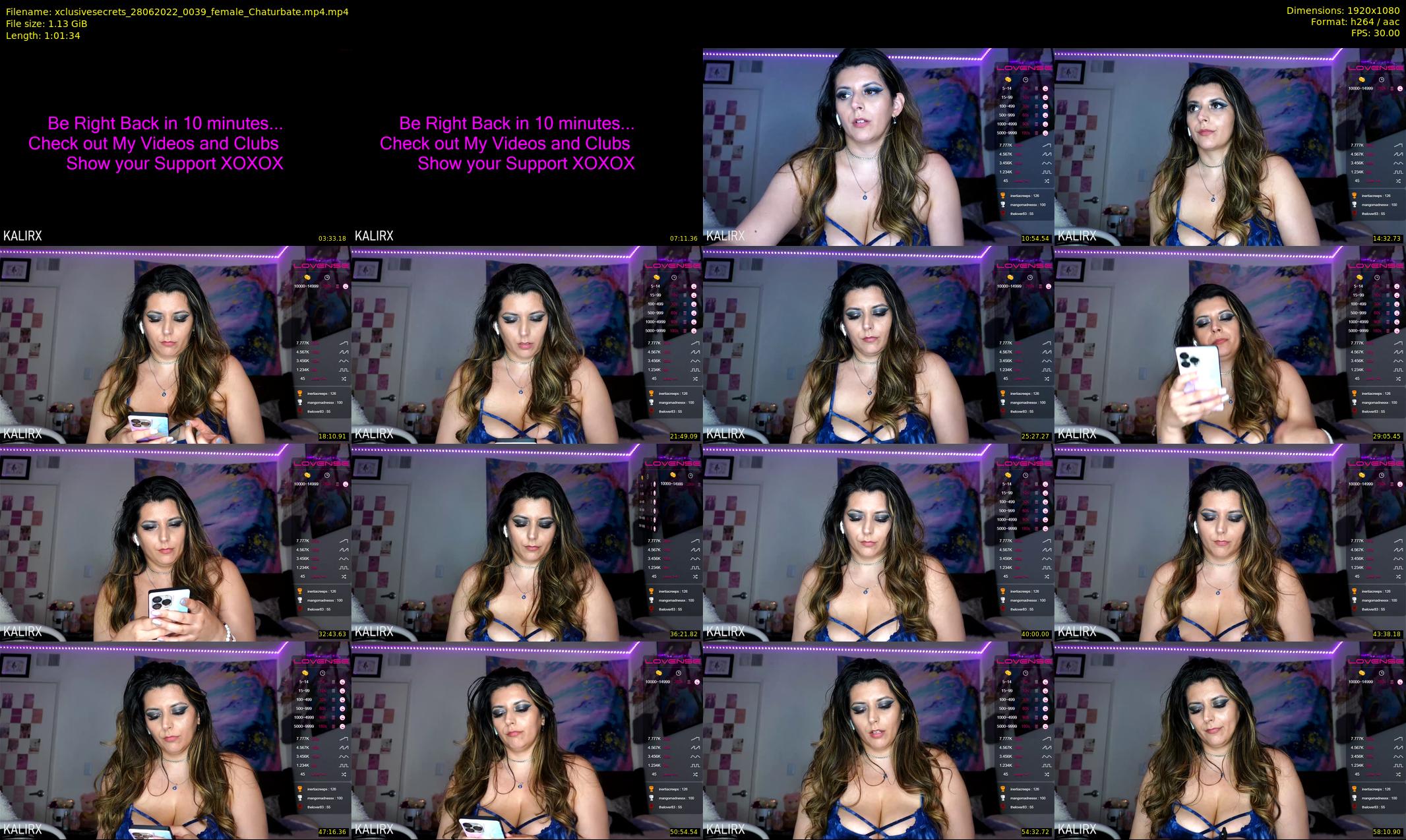 xclusivesecrets — 62 minute Chaturbate female cam show recording, 1080p, Jun 28, 2022