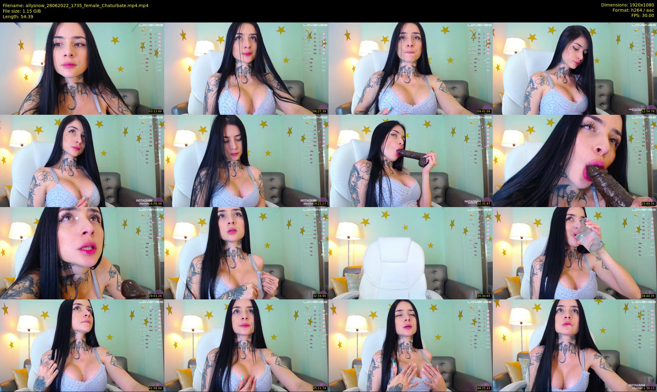 allysnow — 55 minute Chaturbate female cam show recording, 1080p, Jun 28, 2022
