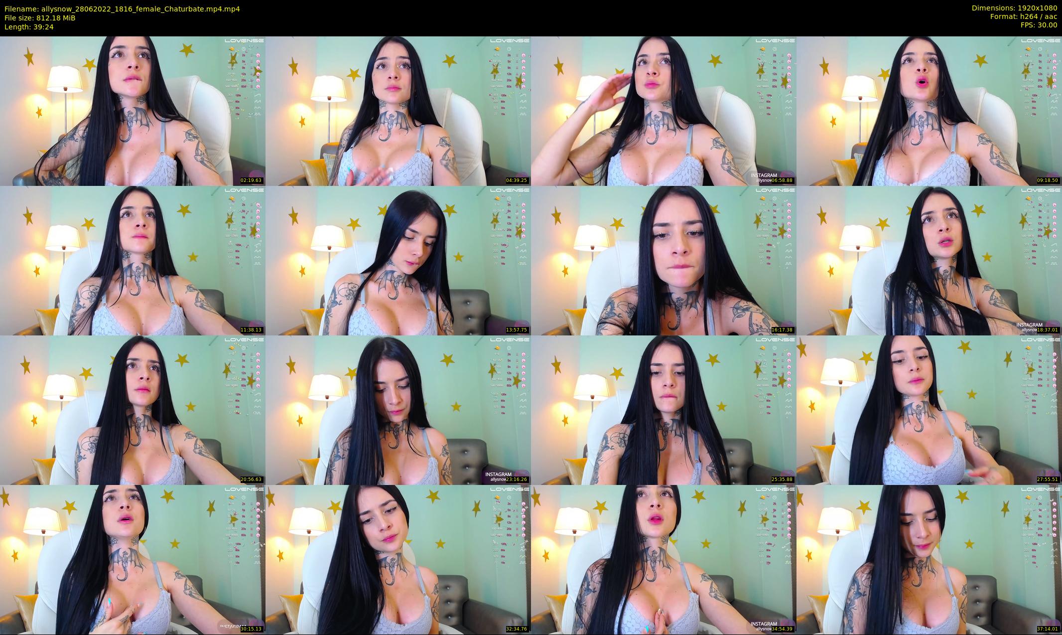 allysnow — 40 minute Chaturbate female cam show recording, 1080p, Jun 28, 2022