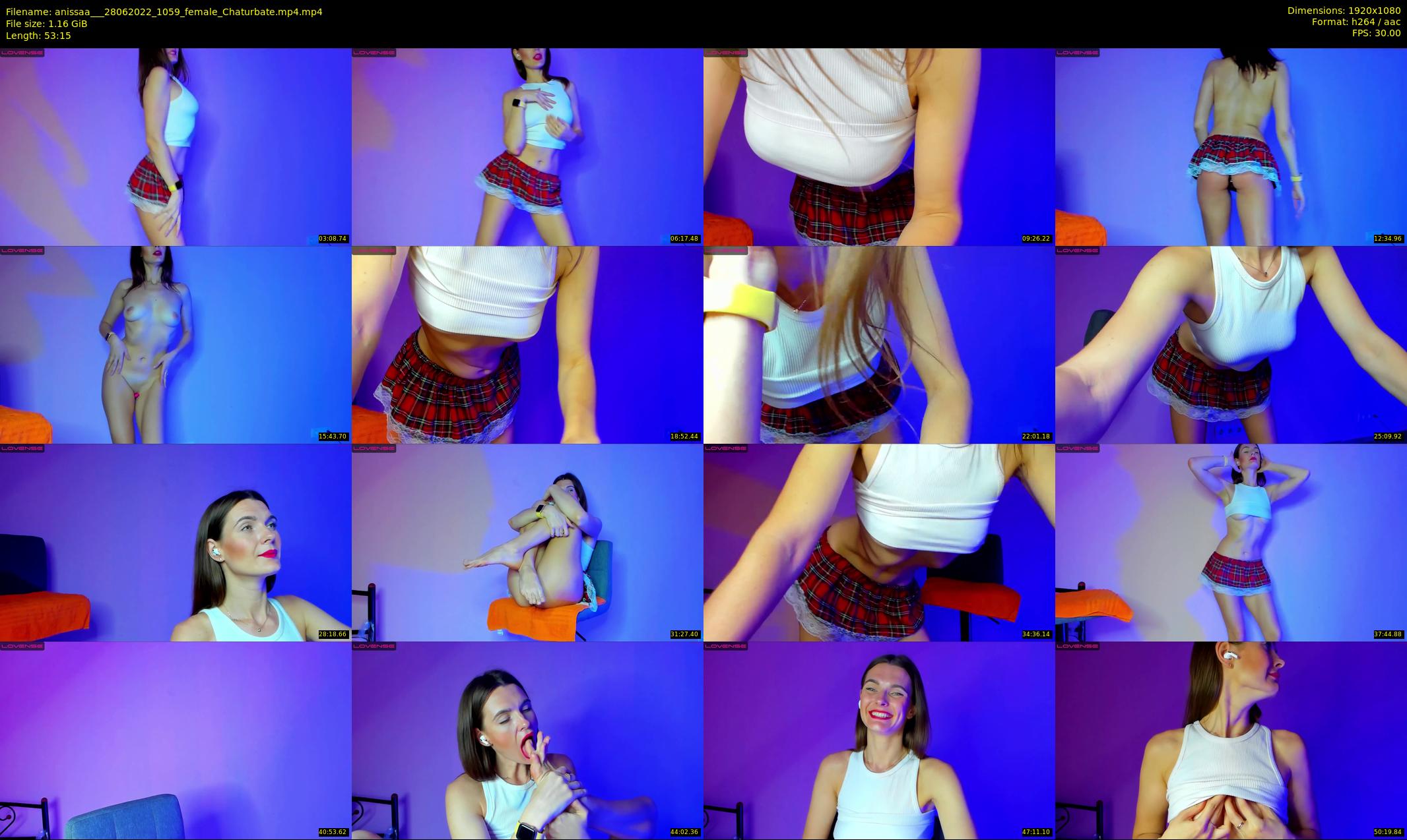 anissaa__ — 54 minute Chaturbate female cam show recording, 1080p, Jun 28, 2022
