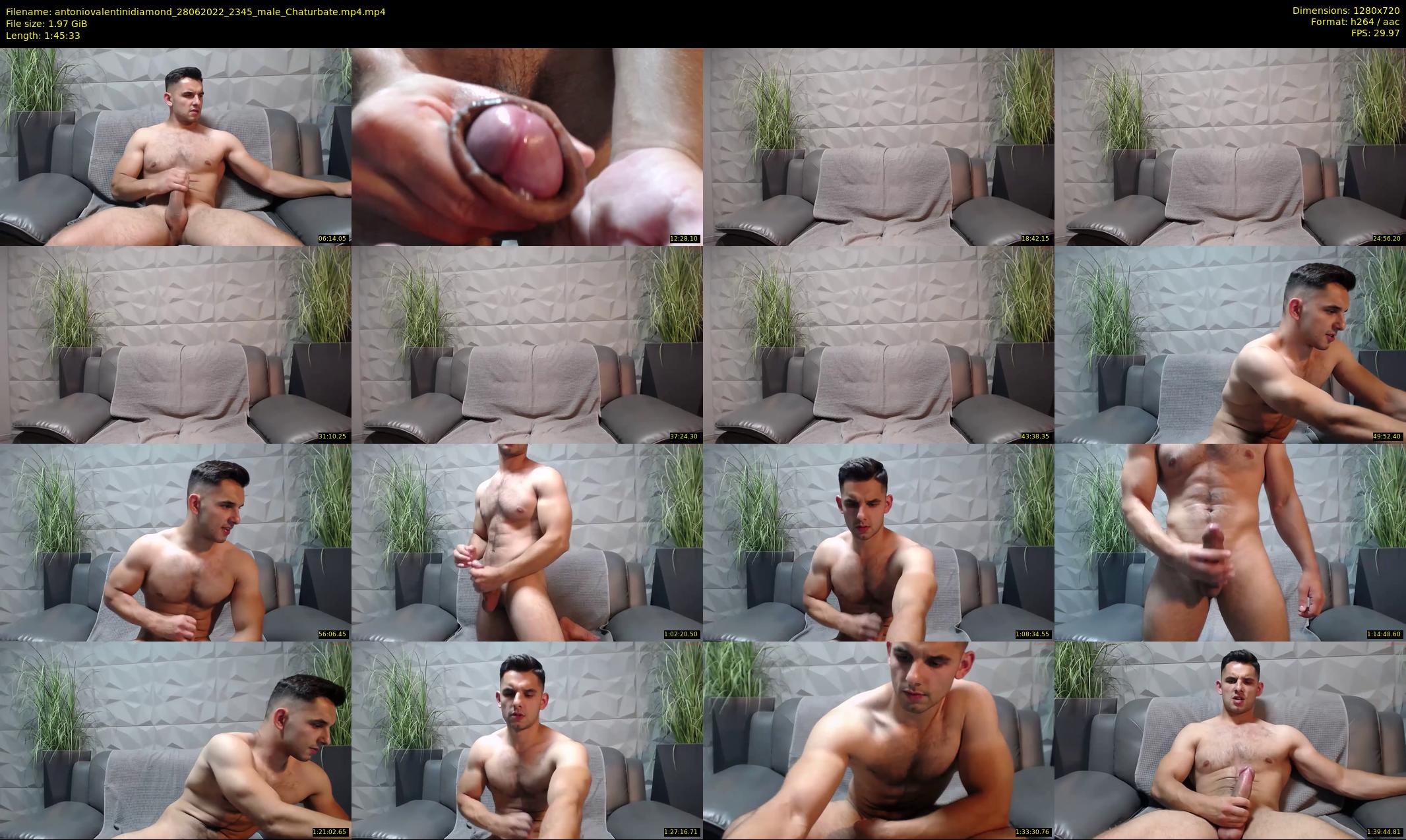 antoniovalentinidiamond — 106 minute Chaturbate male cam show recording, 720p, Jun 28, 2022