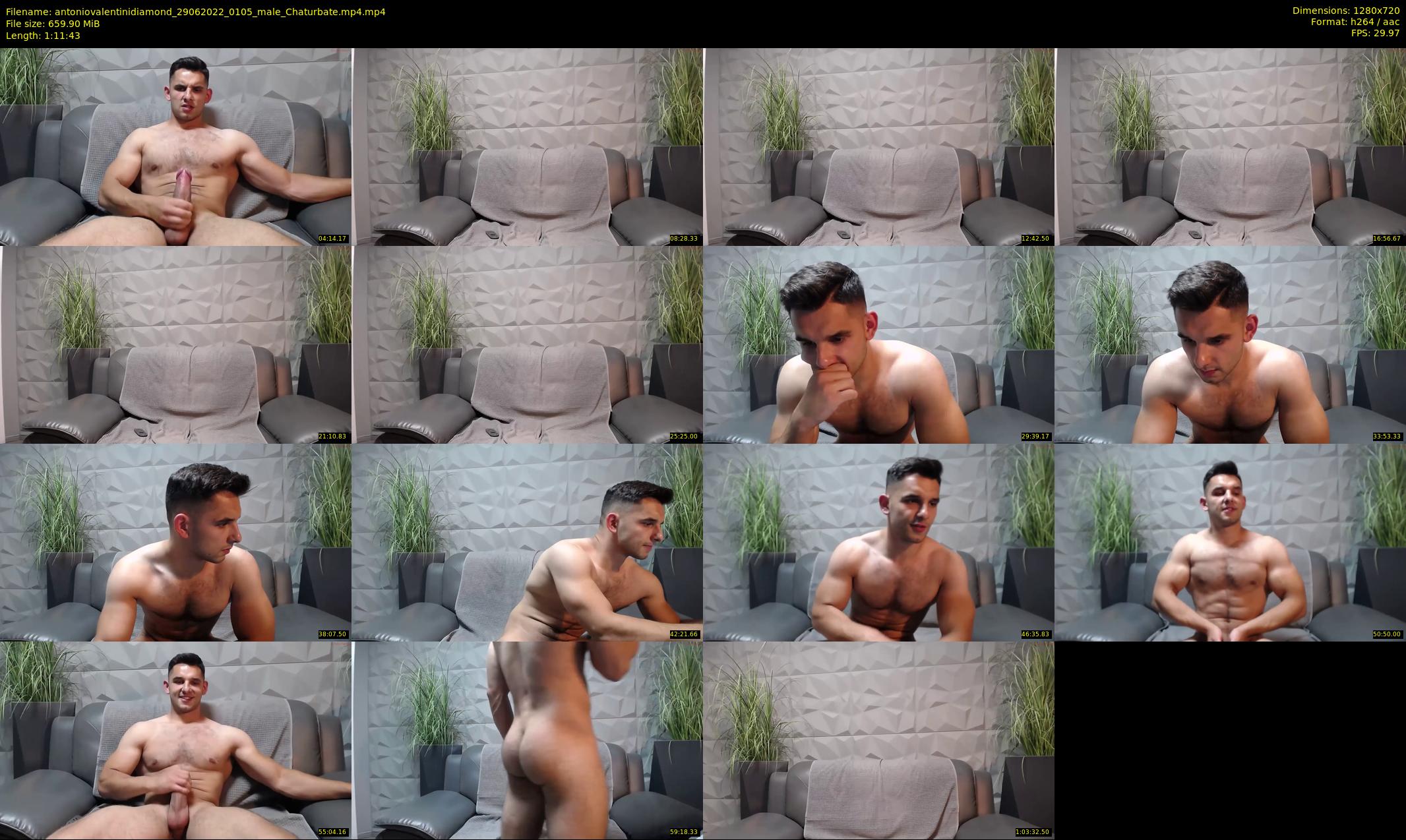 antoniovalentinidiamond — 72 minute Chaturbate male cam show recording, 720p, Jun 29, 2022