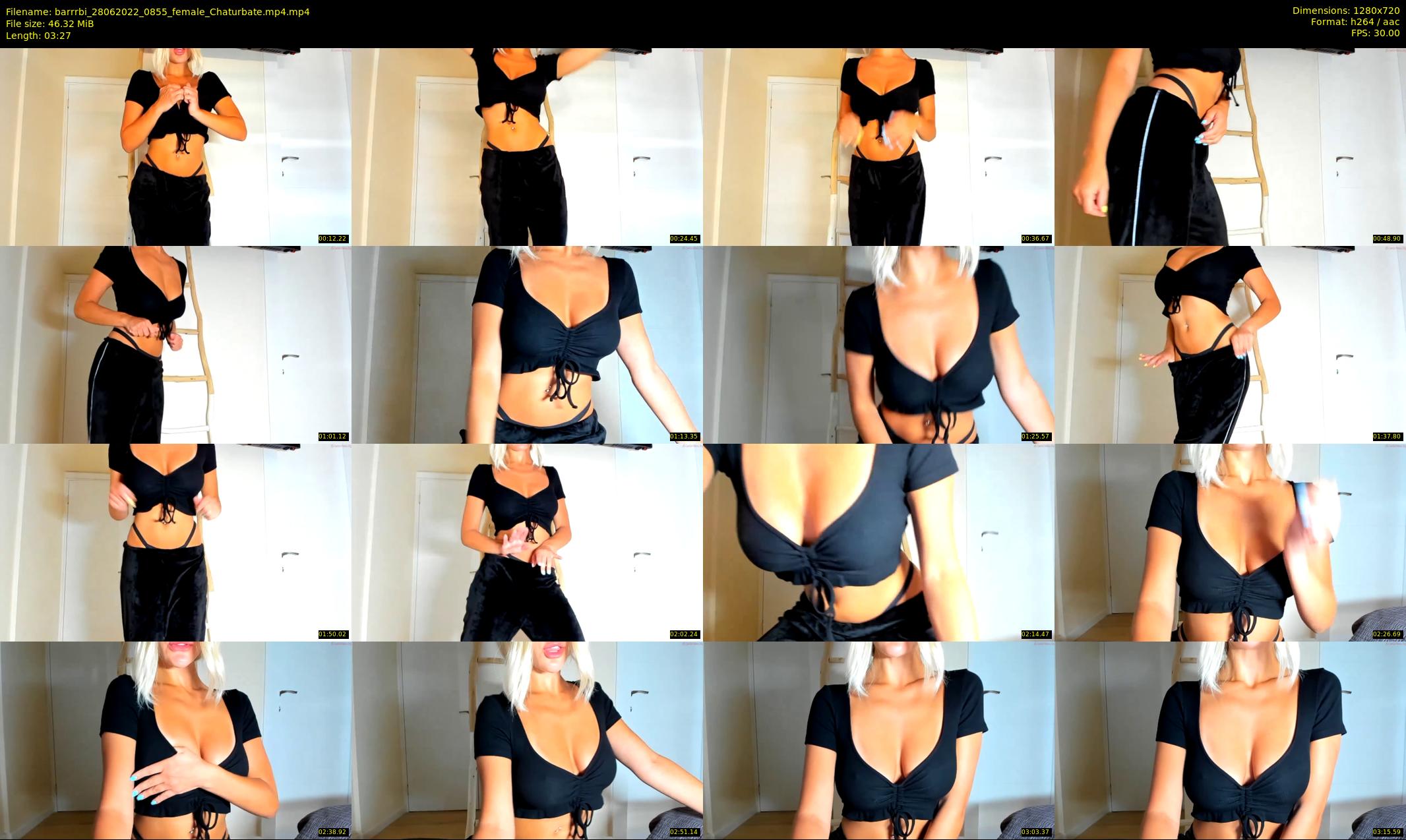 barrrbi — 4 minute Chaturbate female cam show recording, 720p, Jun 28, 2022