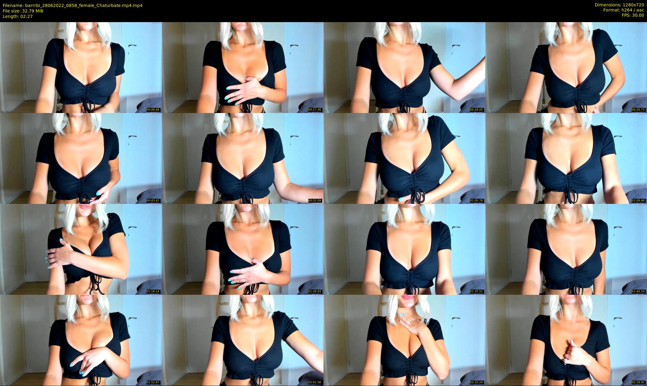 barrrbi — 3 minute Chaturbate female cam show recording, 720p, Jun 28, 2022