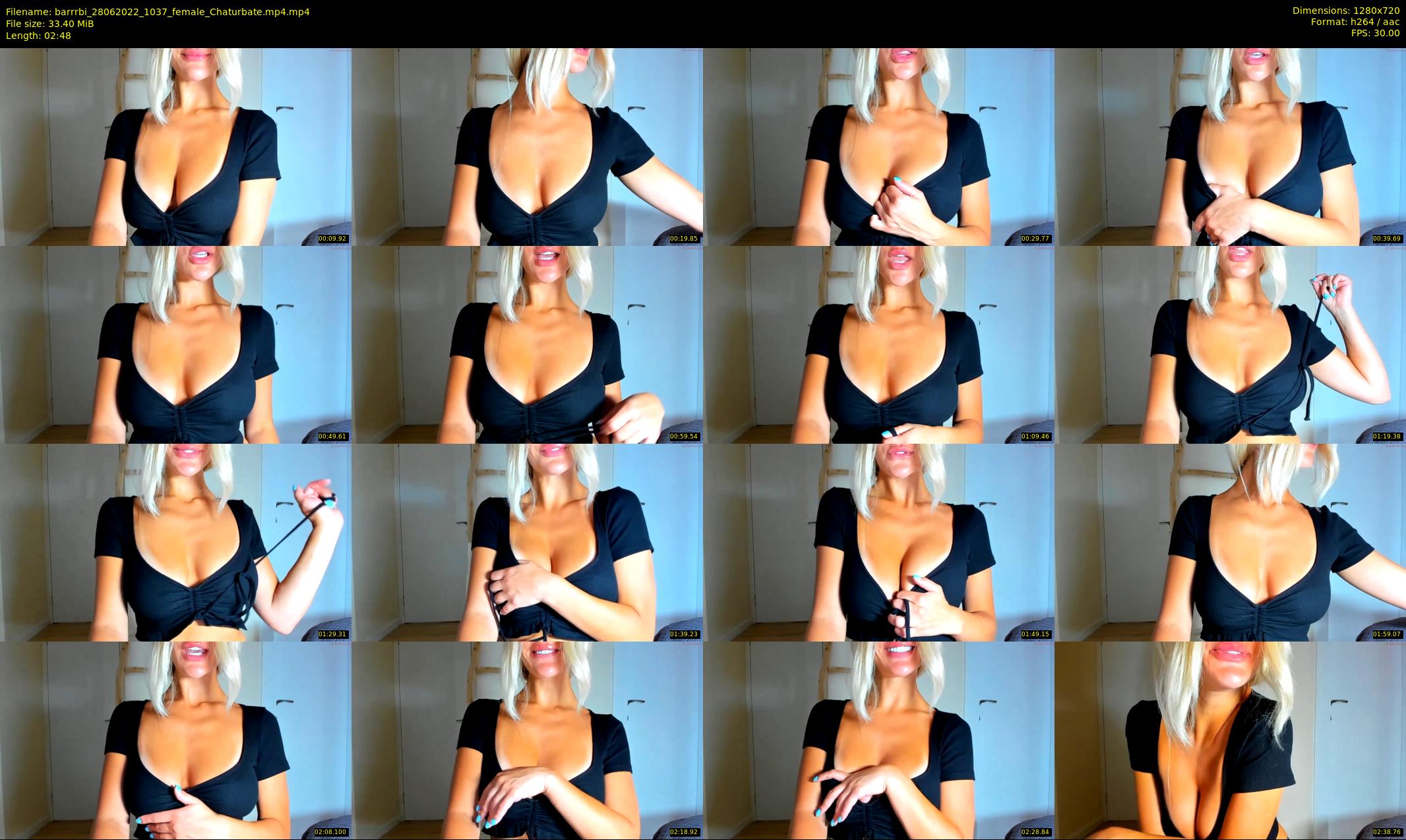 barrrbi — 3 minute Chaturbate female cam show recording, 720p, Jun 28, 2022