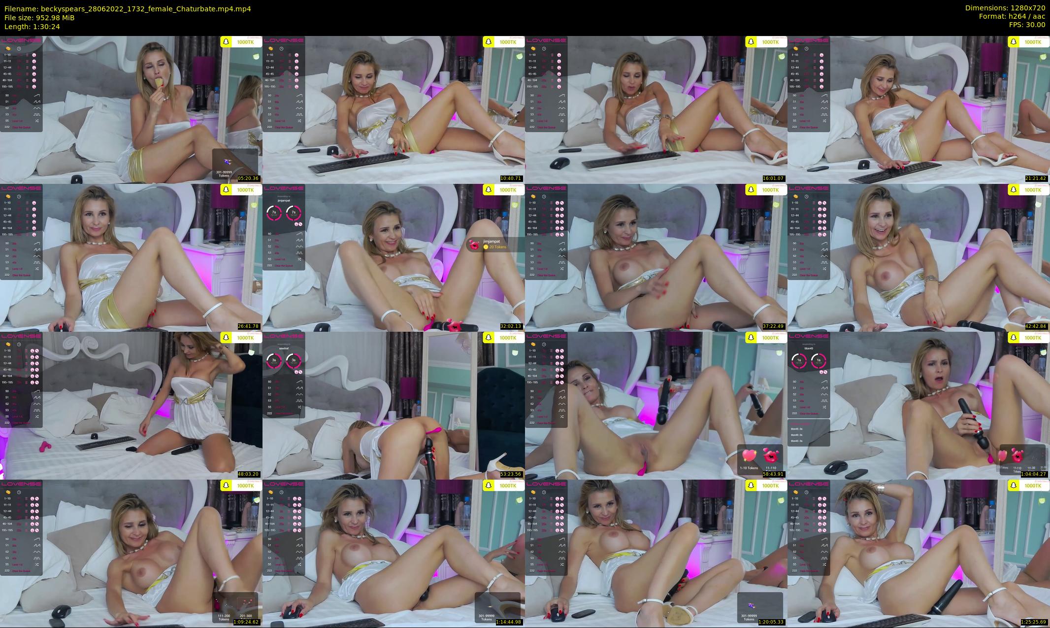 beckyspears — 91 minute Chaturbate female cam show recording, 720p, Jun 28, 2022