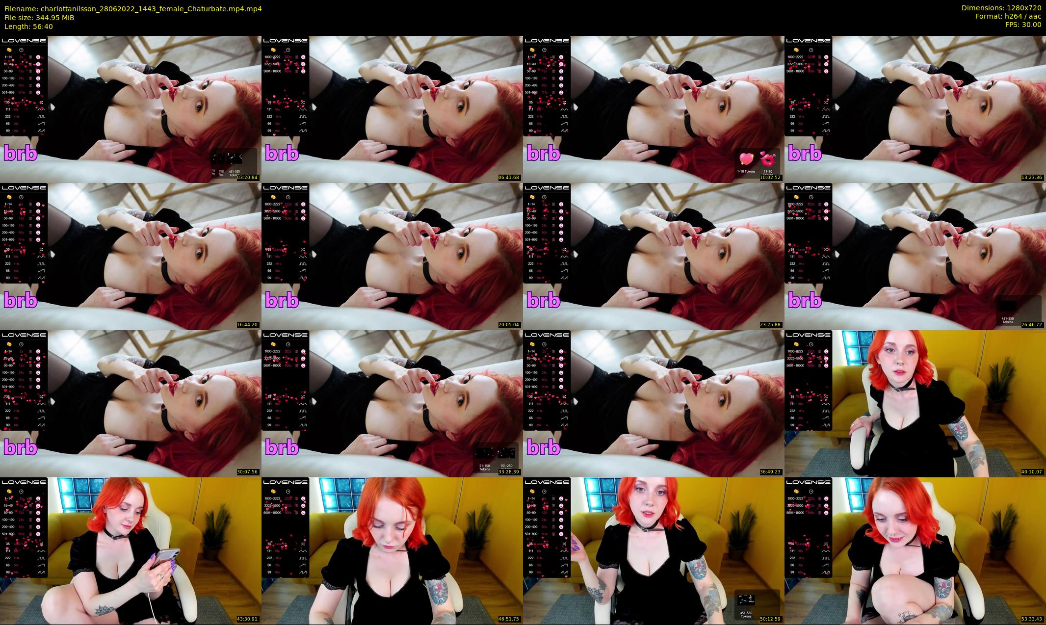 charlottanilsson — 57 minute Chaturbate female cam show recording, 720p, Jun 28, 2022