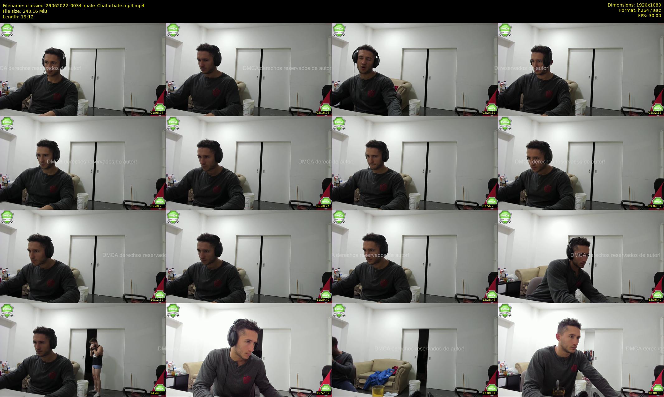 classied — 20 minute Chaturbate male cam show recording, 1080p, Jun 29, 2022