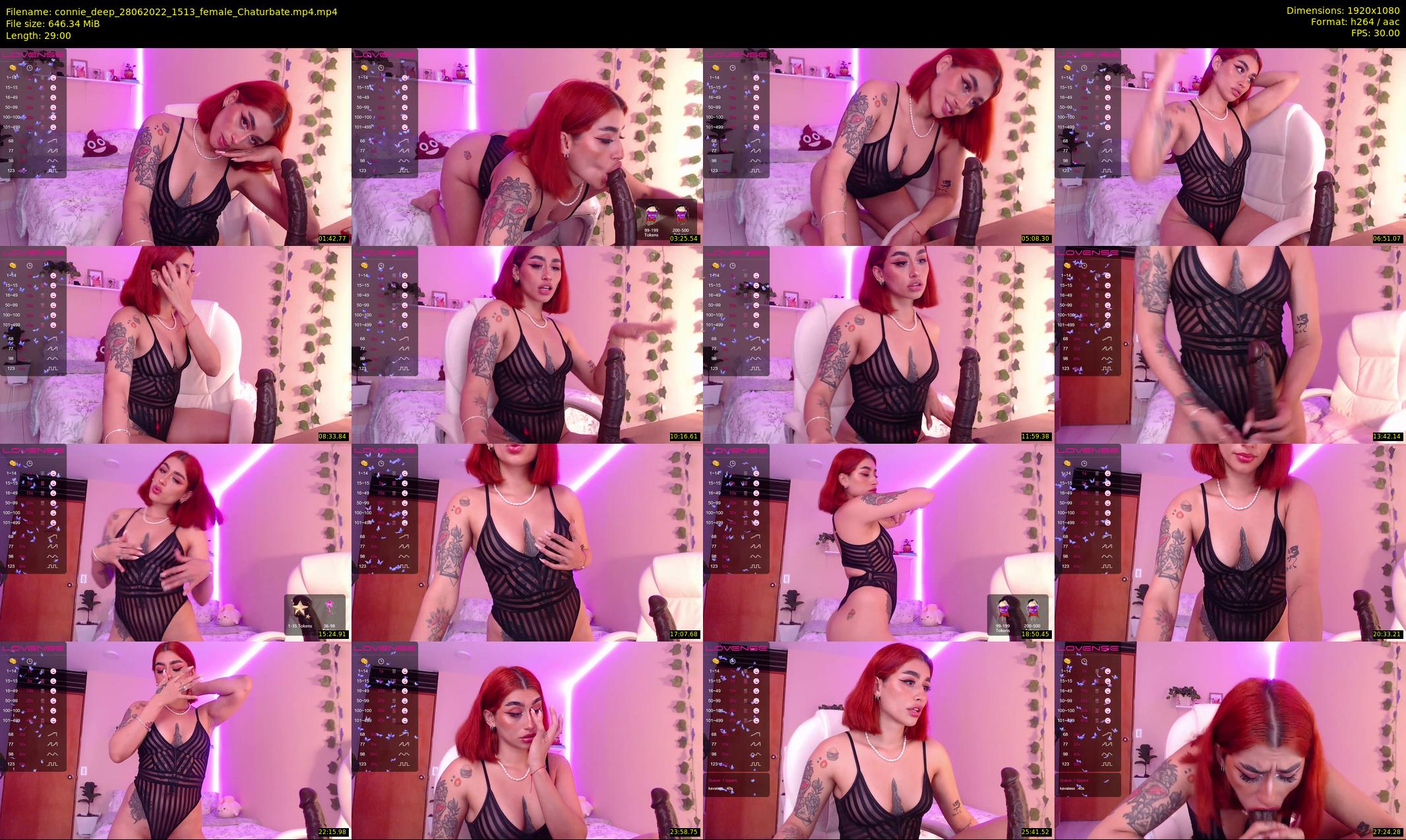 connie_deep — 29 minute Chaturbate female cam show recording, 1080p, Jun 28, 2022
