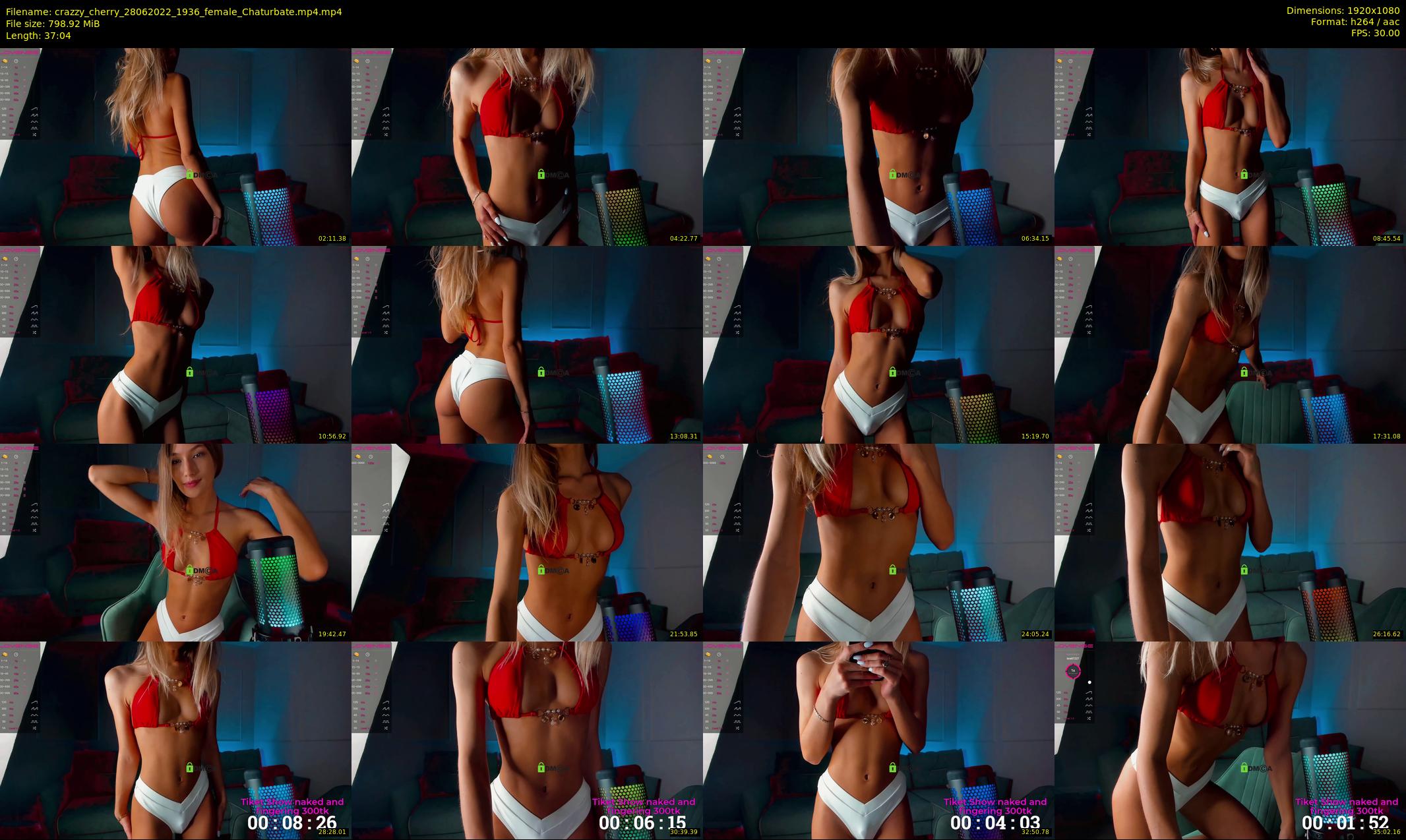 crazzy_cherry — 38 minute Chaturbate female cam show recording, 1080p, Jun 28, 2022