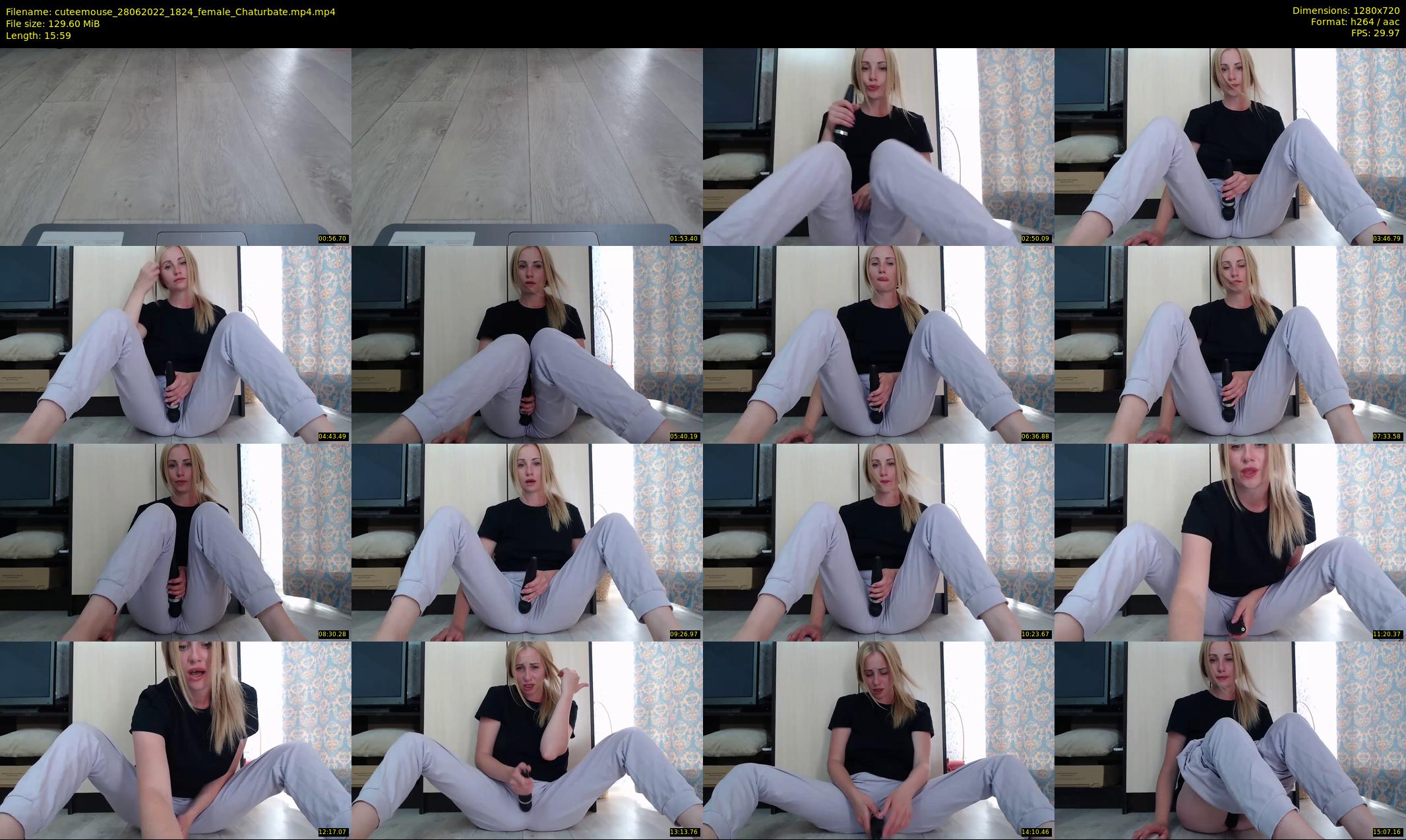 cuteemouse — 16 minute Chaturbate female cam show recording, 720p, Jun 28, 2022