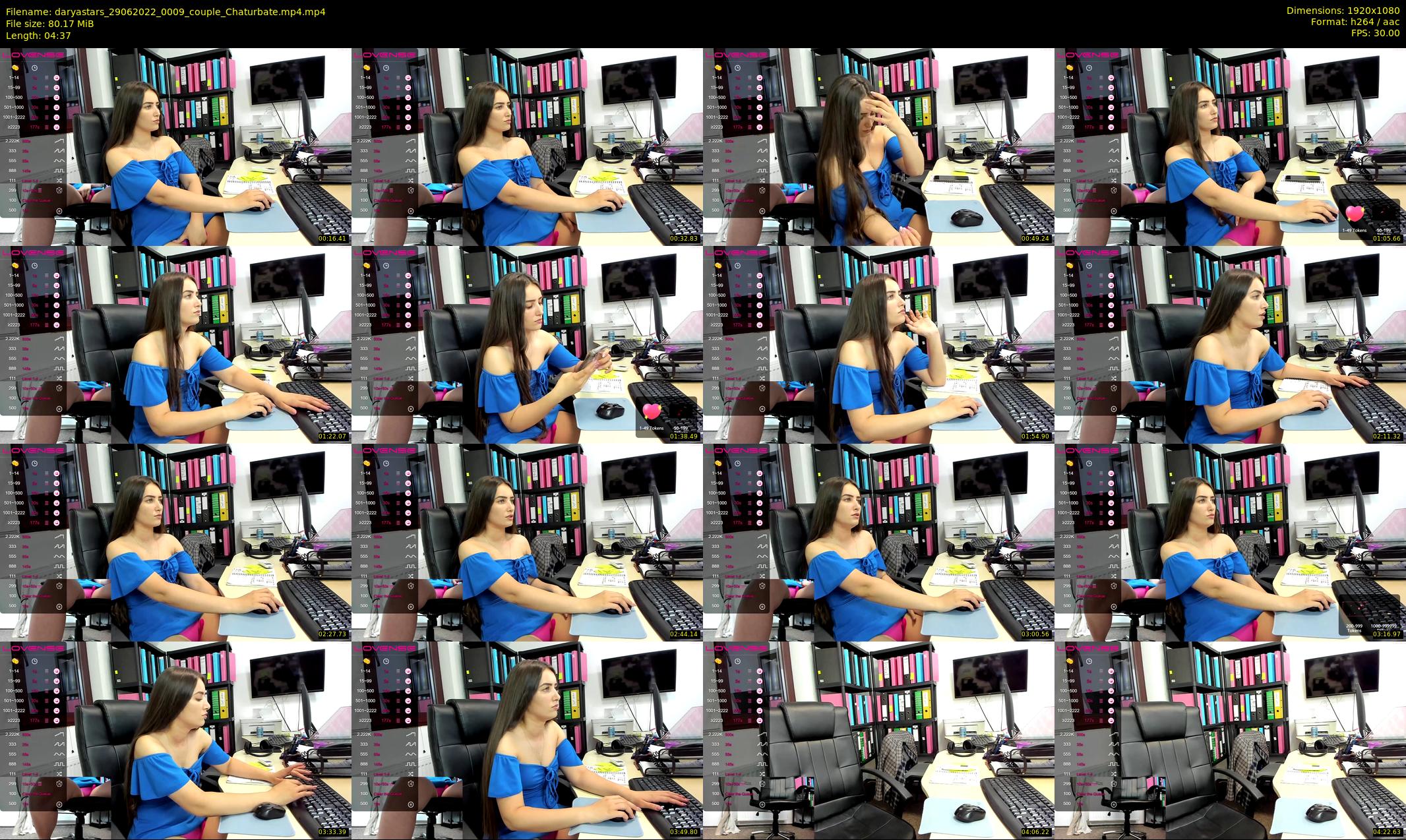 daryastars — 5 minute Chaturbate couple cam show recording, 1080p, Jun 29, 2022