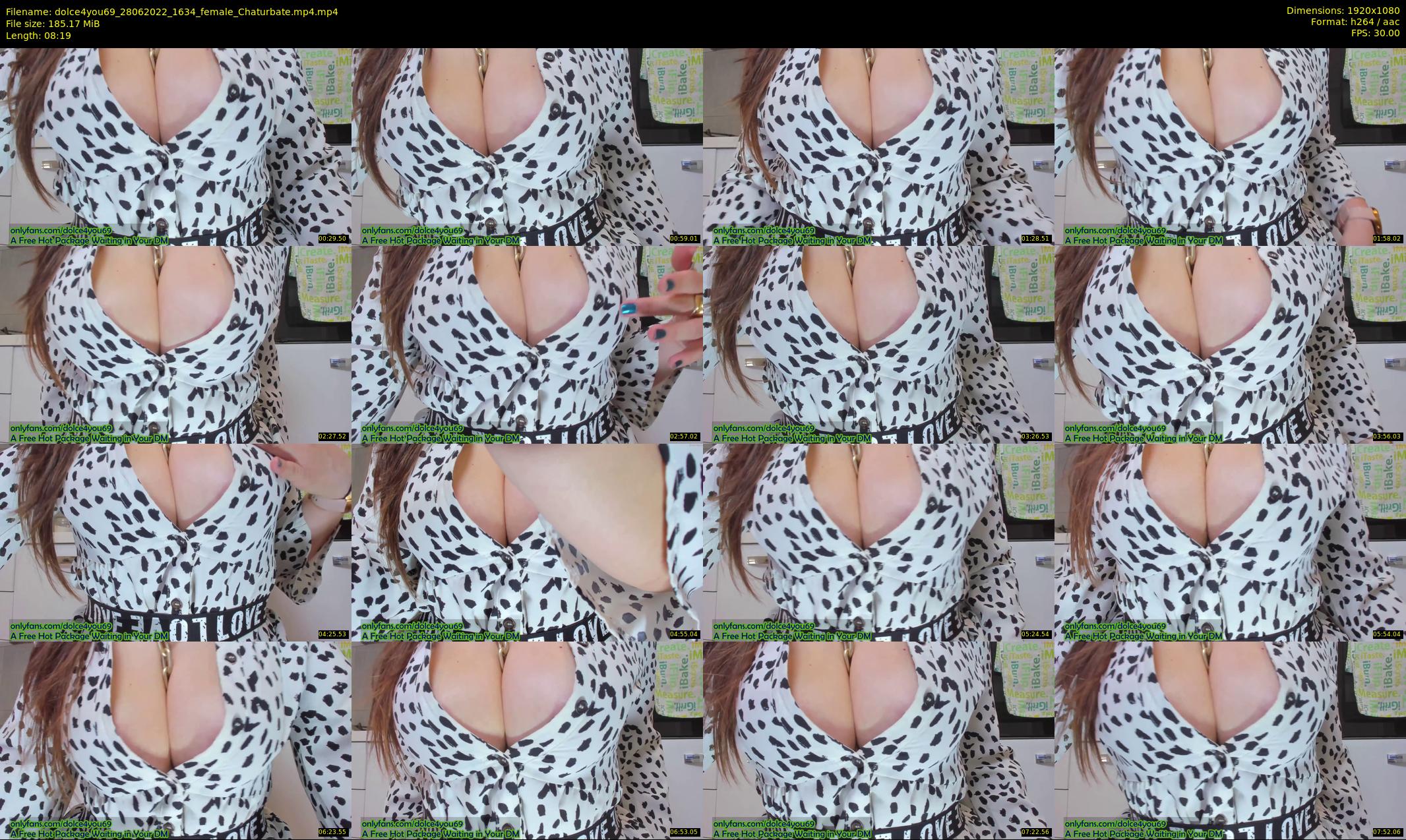 dolce4you69 — 9 minute Chaturbate female cam show recording, 1080p, Jun 28, 2022