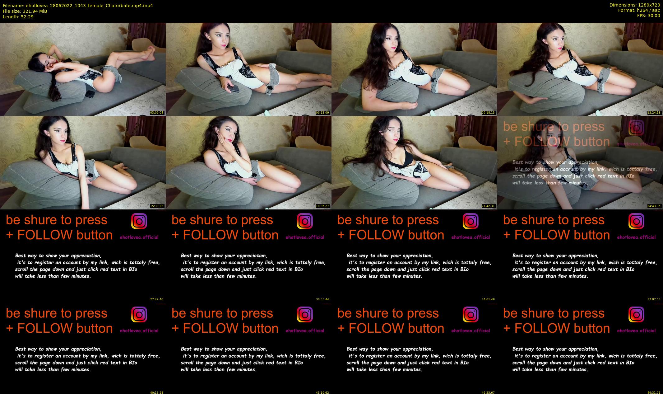 ehotlovea — 53 minute Chaturbate female cam show recording, 720p, Jun 28, 2022