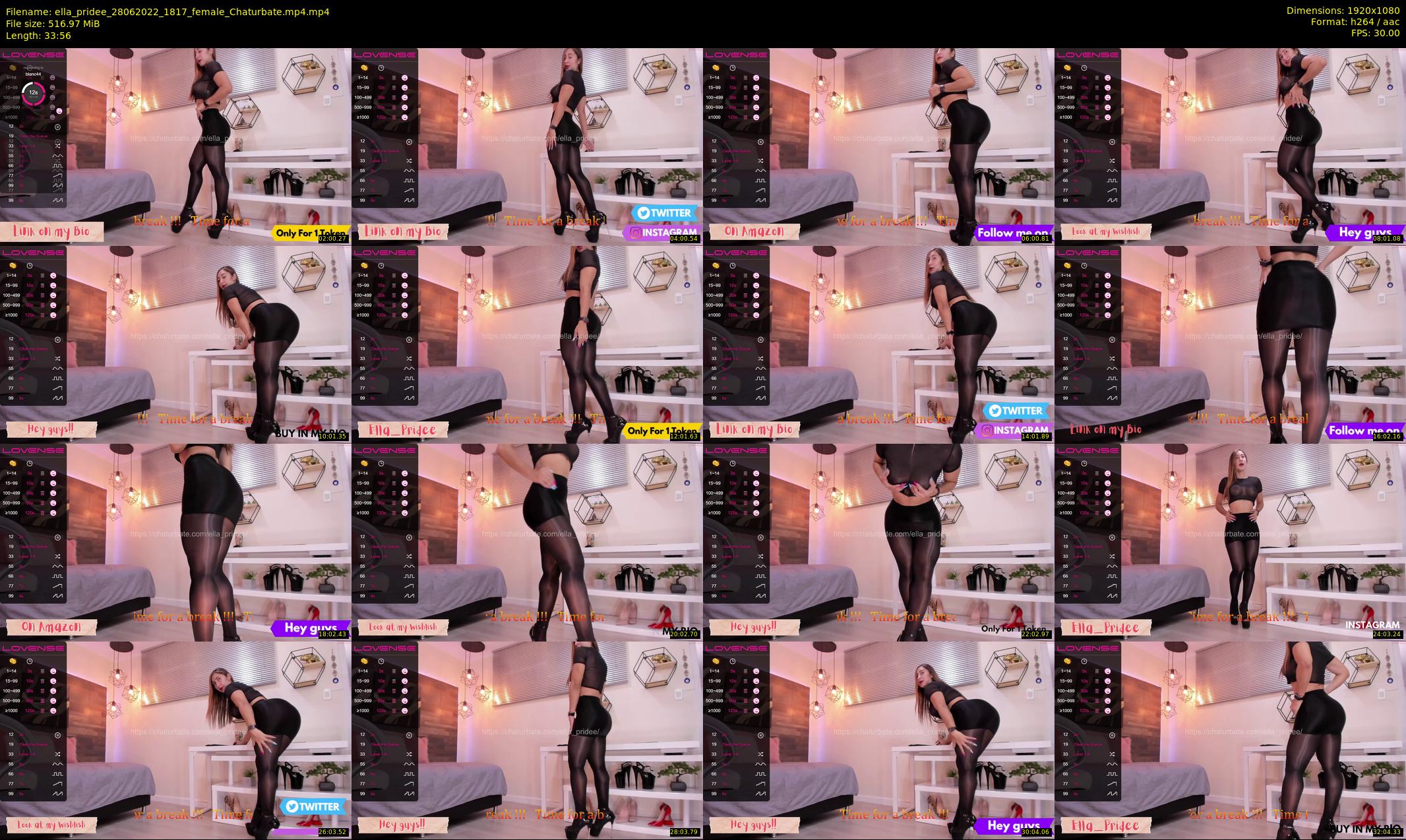ella_pridee — 34 minute Chaturbate female cam show recording, 1080p, Jun 28, 2022