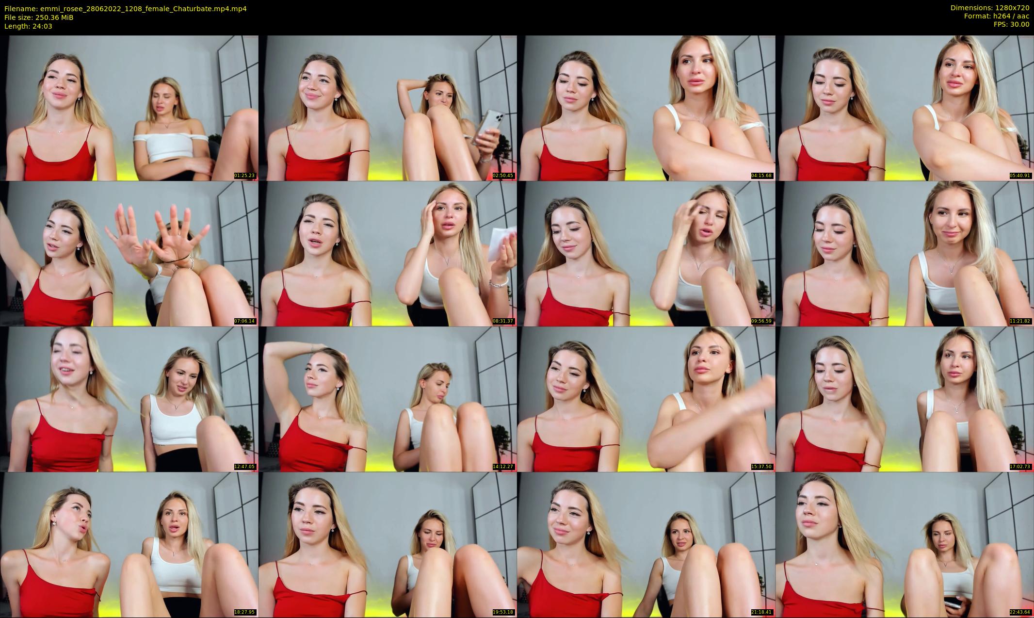 emmi_rosee — 25 minute Chaturbate female cam show recording, 720p, Jun 28, 2022