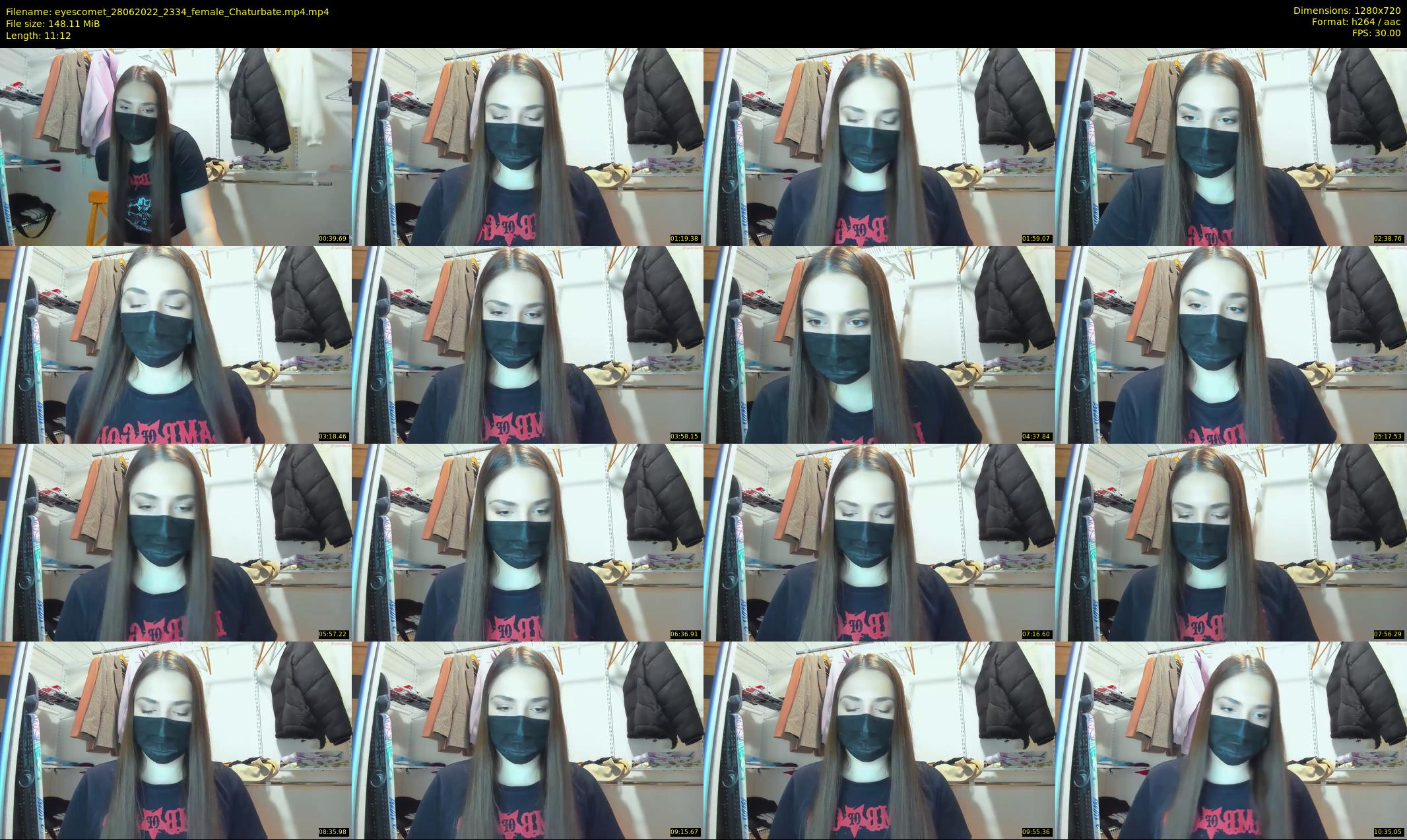 eyescomet — 12 minute Chaturbate female cam show recording, 720p, Jun 28, 2022