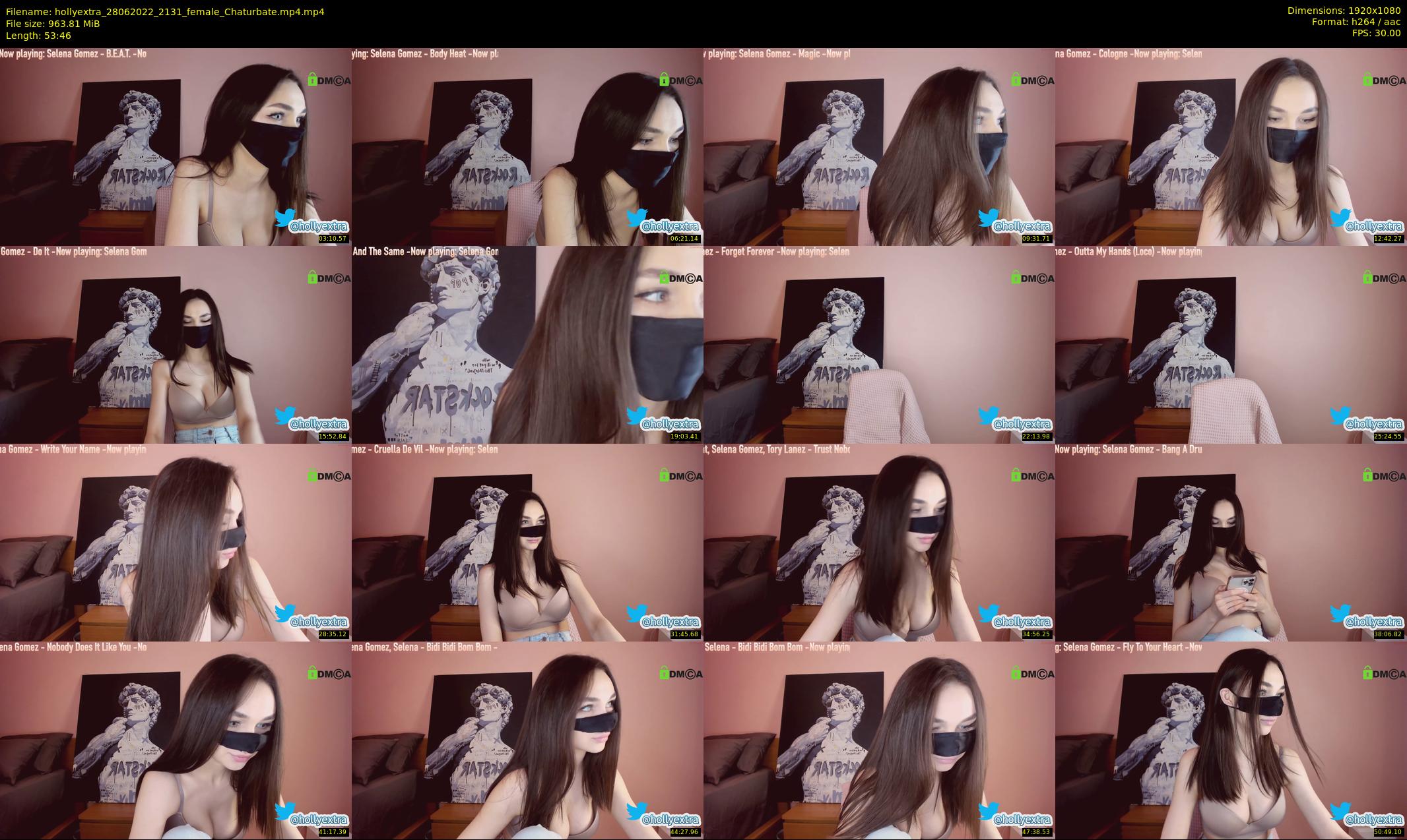 hollyextra — 54 minute Chaturbate female cam show recording, 1080p, Jun 28, 2022