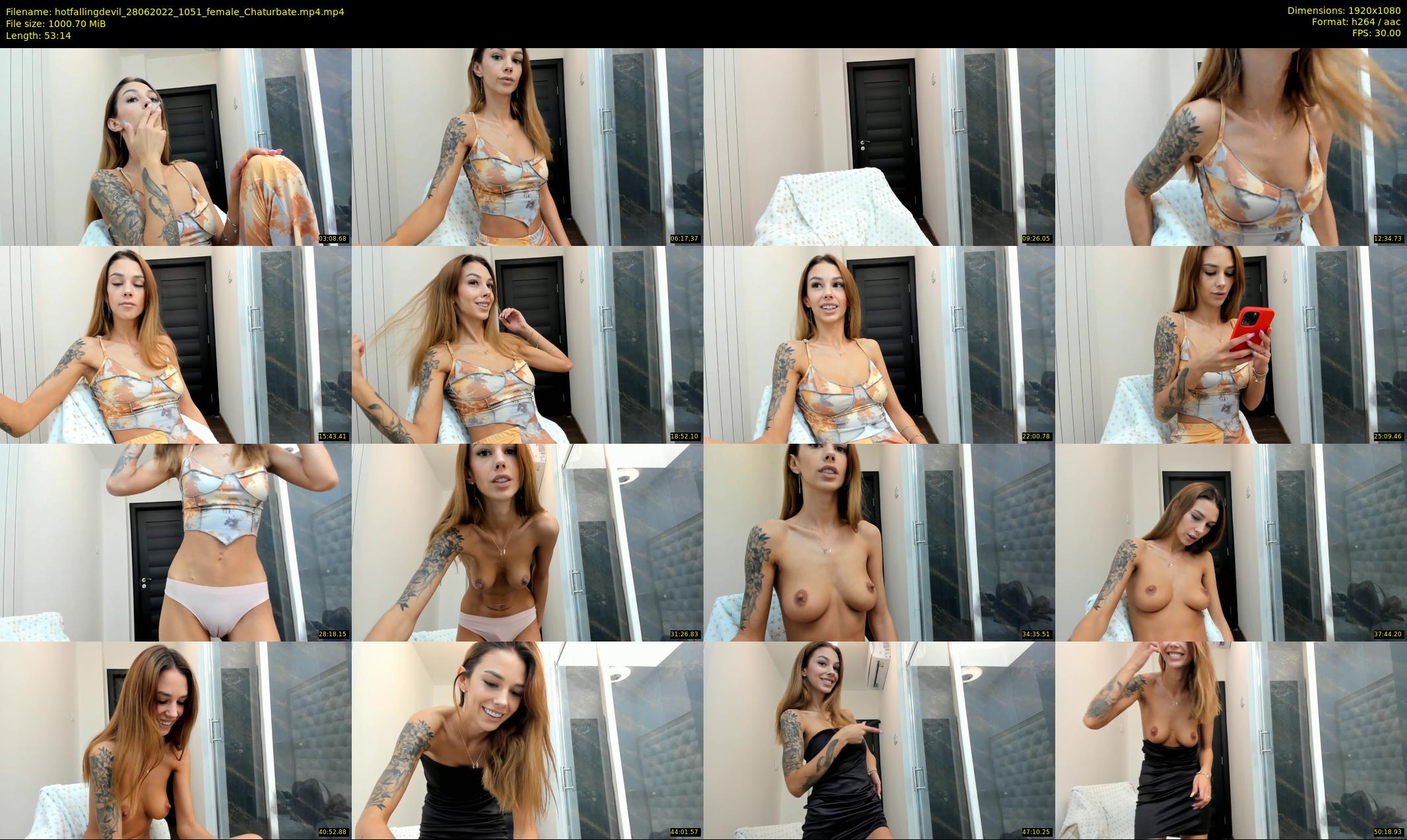 hotfallingdevil — 54 minute Chaturbate female cam show recording, 1080p, Jun 28, 2022