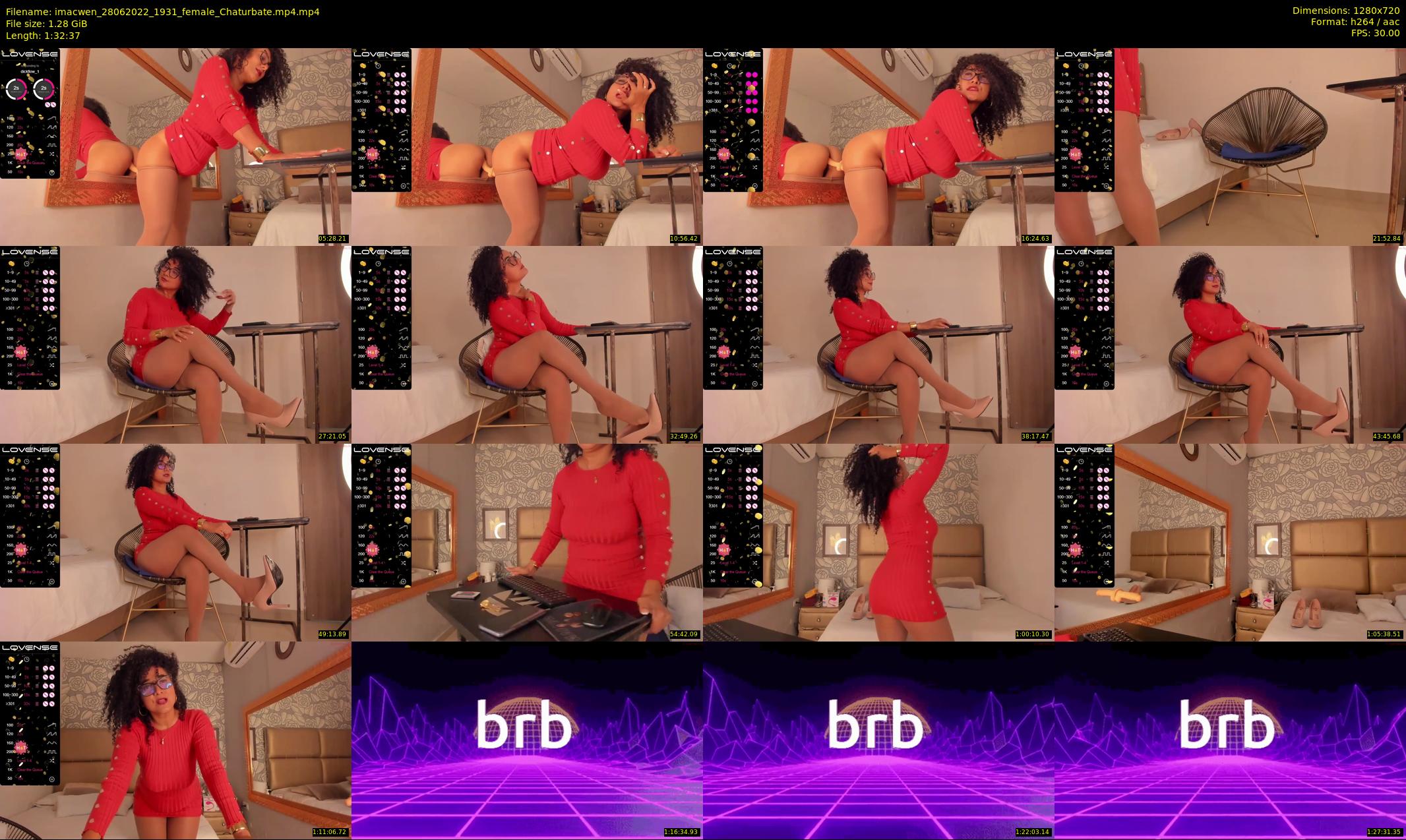 imacwen — 93 minute Chaturbate female cam show recording, 720p, Jun 28, 2022
