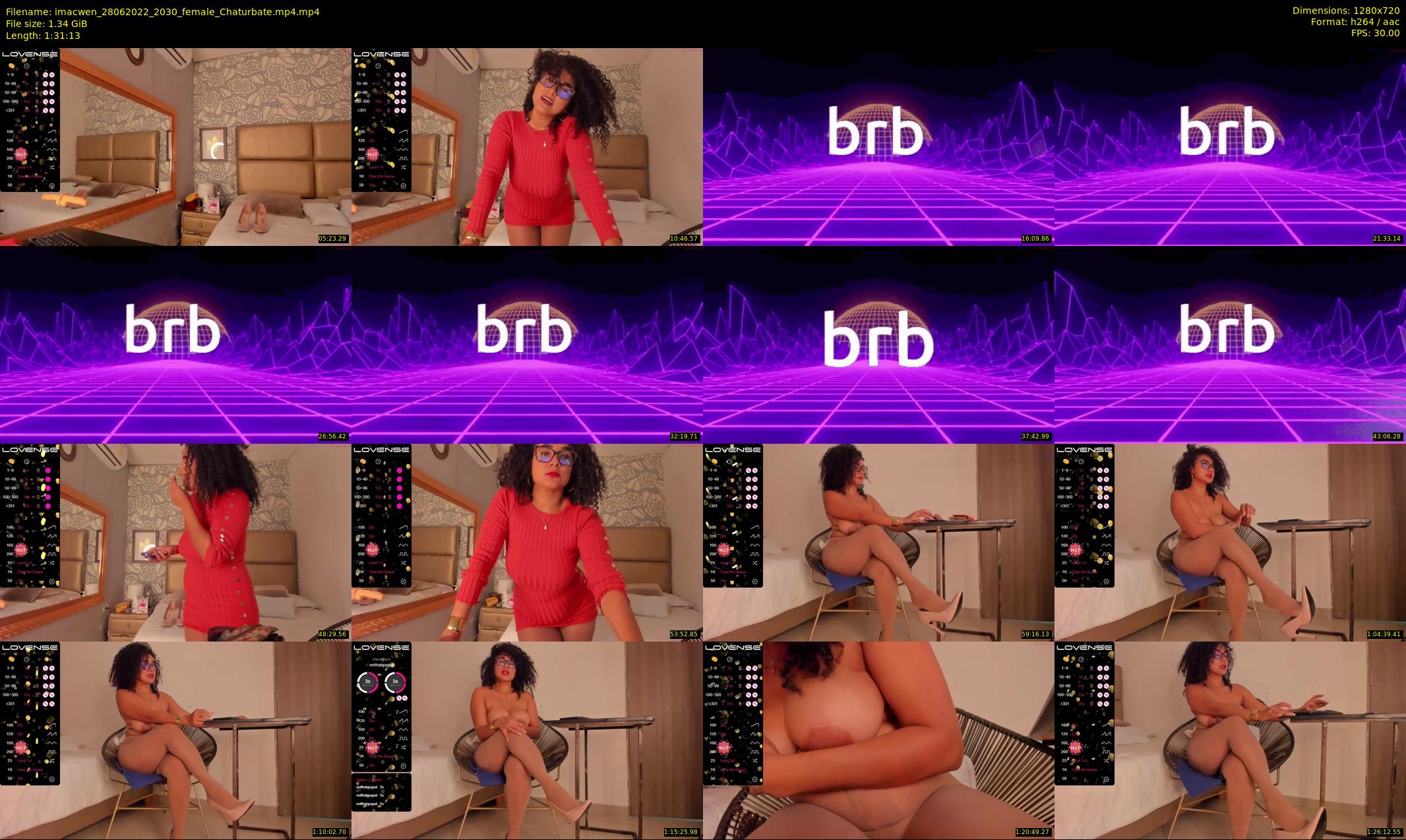 imacwen — 92 minute Chaturbate female cam show recording, 720p, Jun 28, 2022