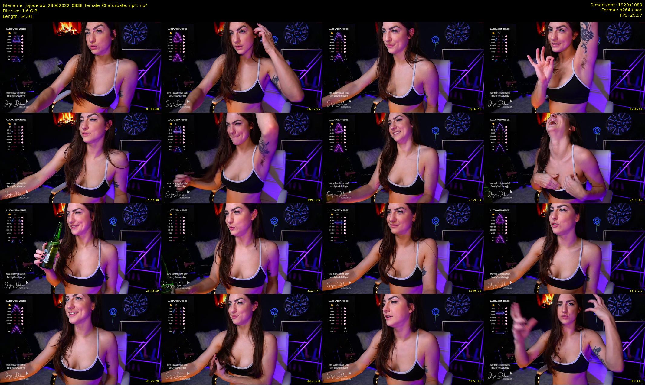 jojodelow — 55 minute Chaturbate female cam show recording, 1080p, Jun 28, 2022