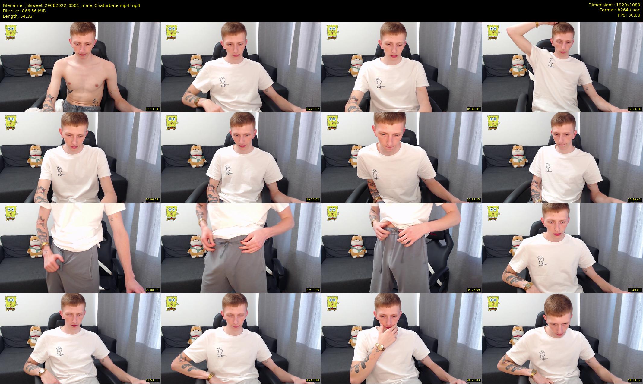 julsweet — 55 minute Chaturbate male cam show recording, 1080p, Jun 29, 2022