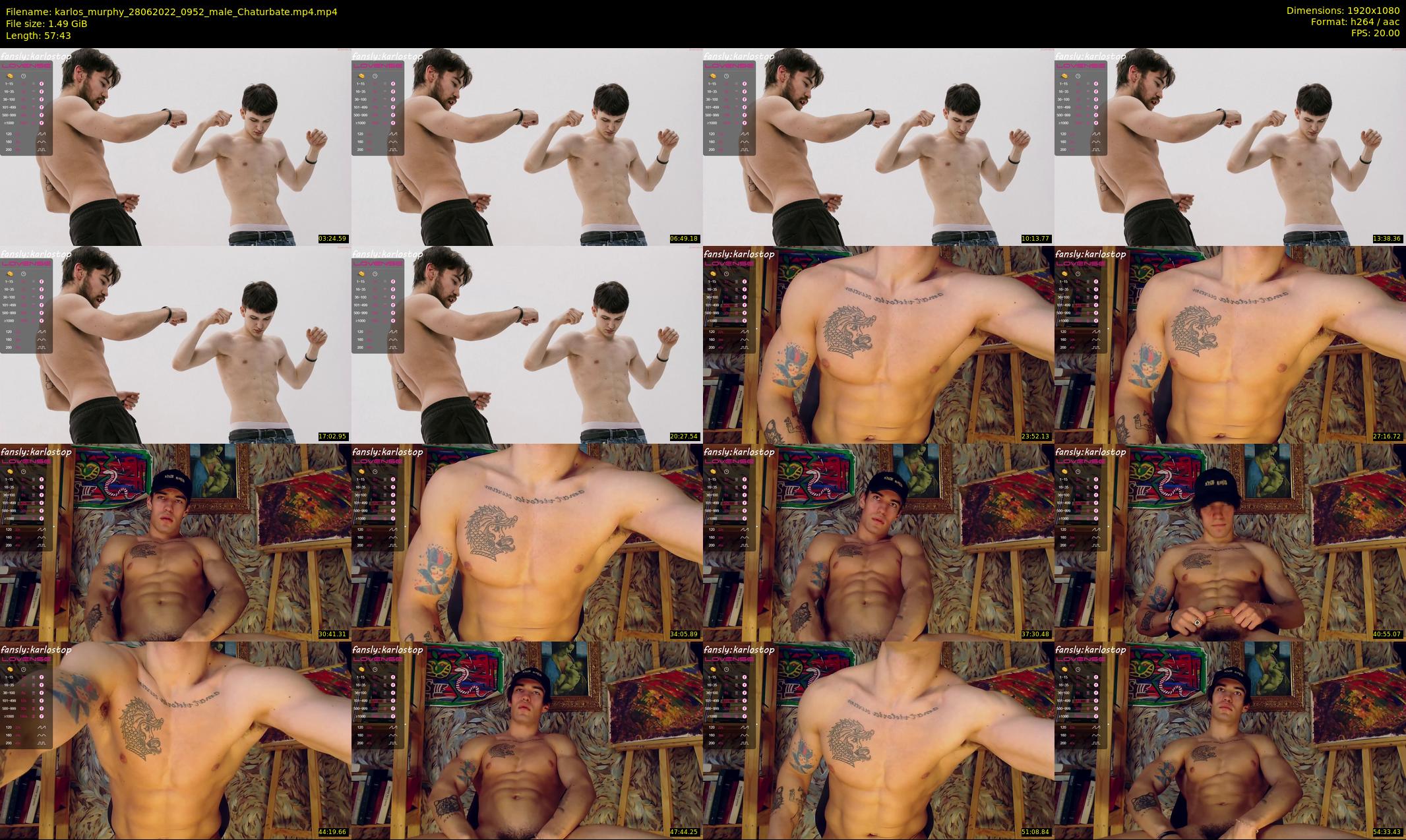 karlos_murphy — 58 minute Chaturbate male cam show recording, 1080p, Jun 28, 2022