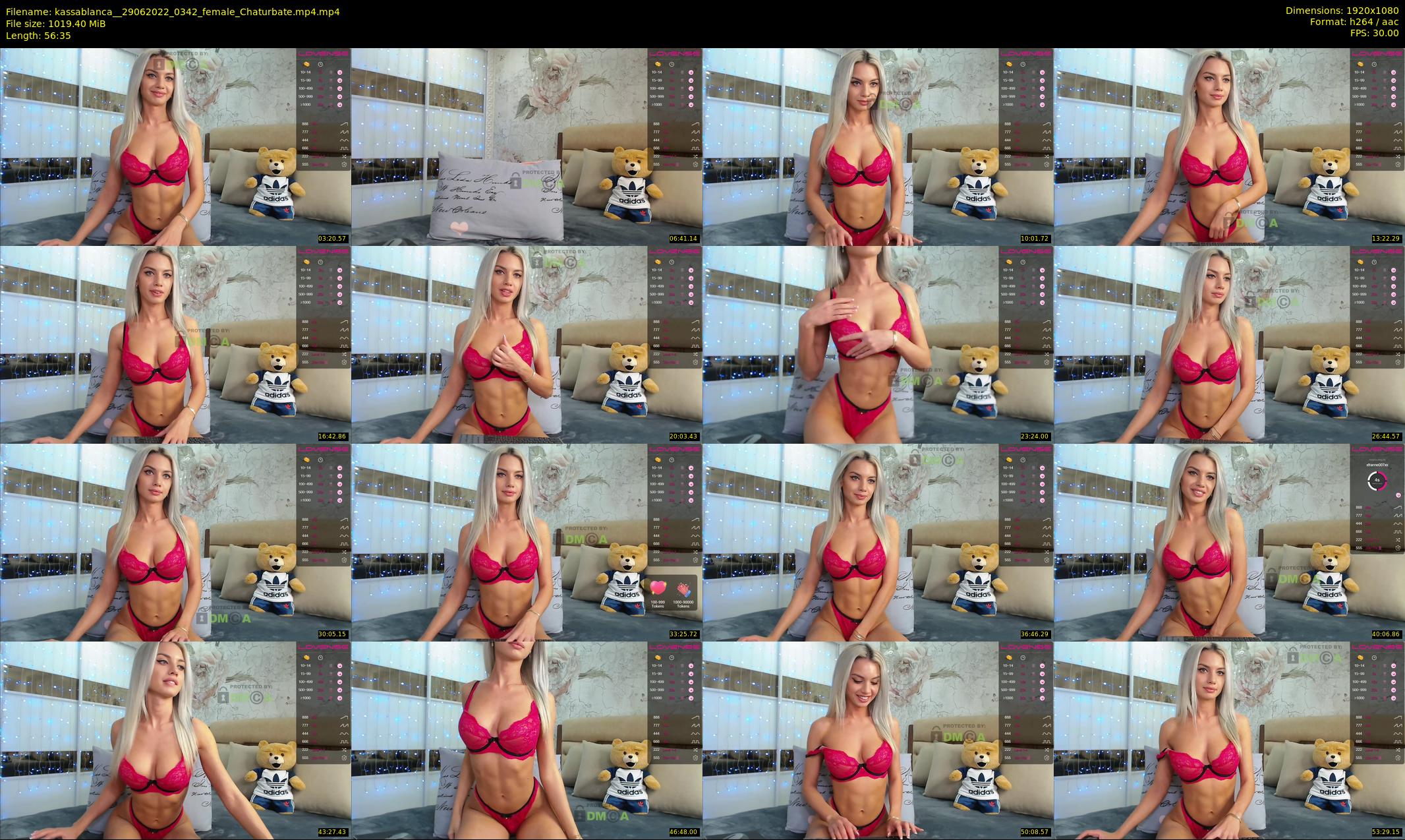 kassablanca_ — 57 minute Chaturbate female cam show recording, 1080p, Jun 29, 2022