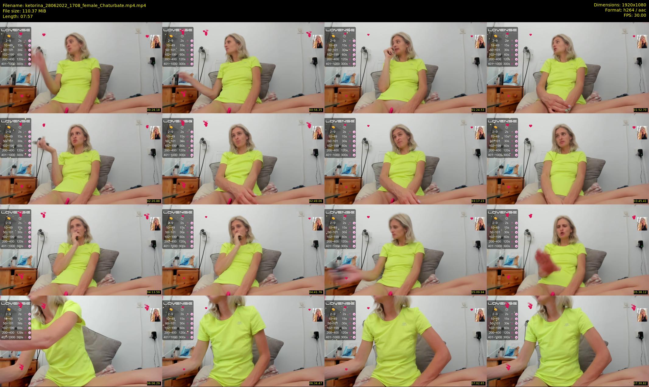 ketorina — 8 minute Chaturbate female cam show recording, 1080p, Jun 28, 2022