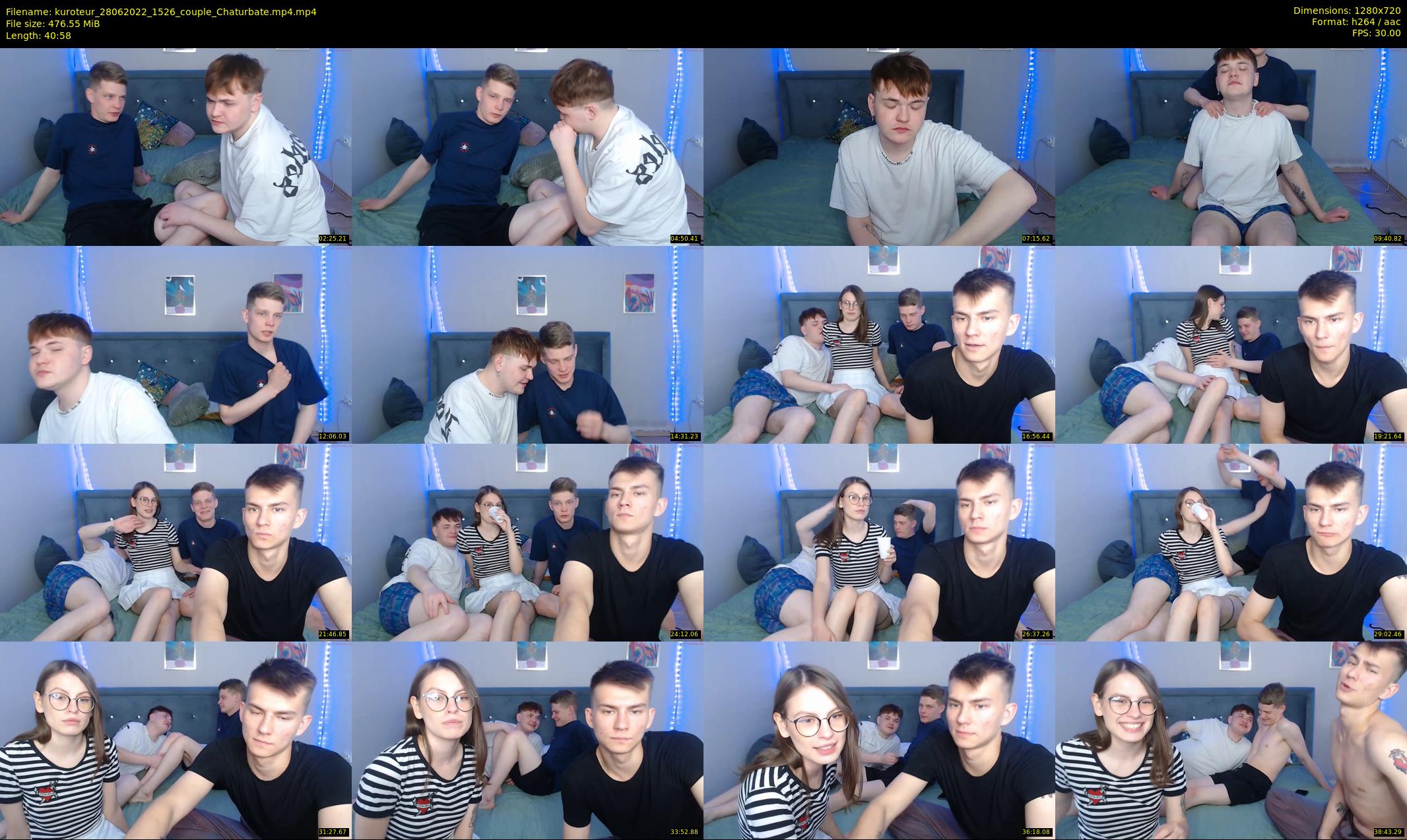 kuroteur — 41 minute Chaturbate couple cam show recording, 720p, Jun 28, 2022