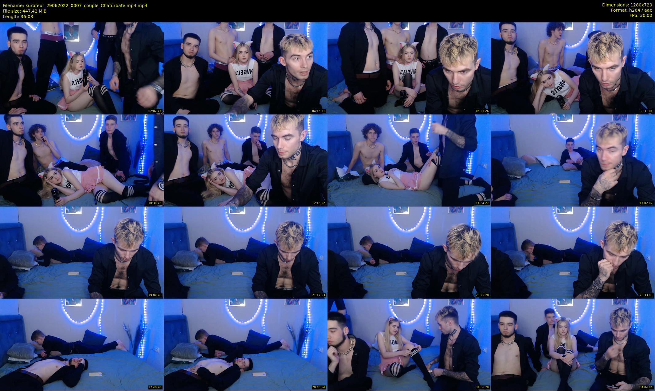 kuroteur — 37 minute Chaturbate couple cam show recording, 720p, Jun 29, 2022