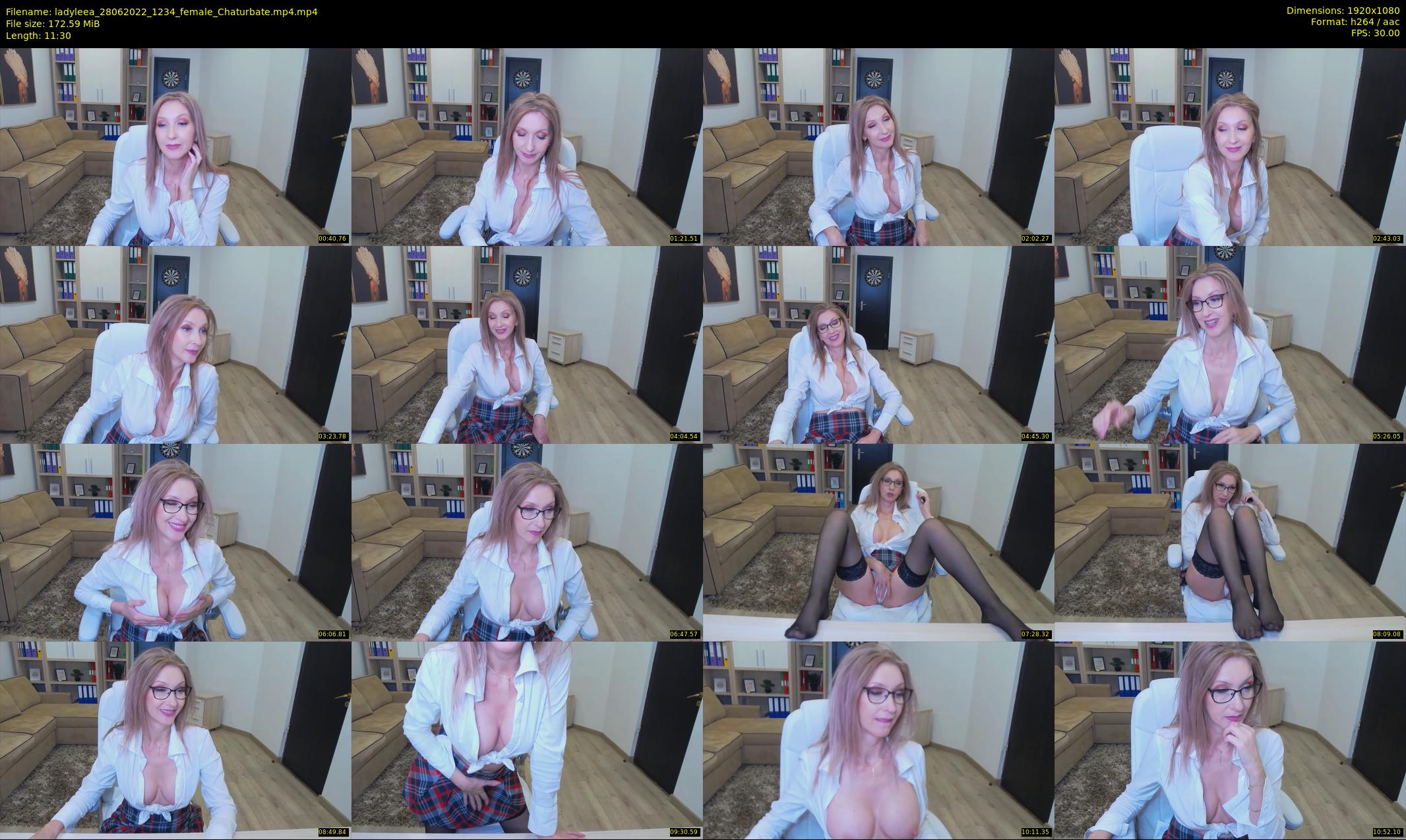 ladyleea — 12 minute Chaturbate female cam show recording, 1080p, Jun 28, 2022