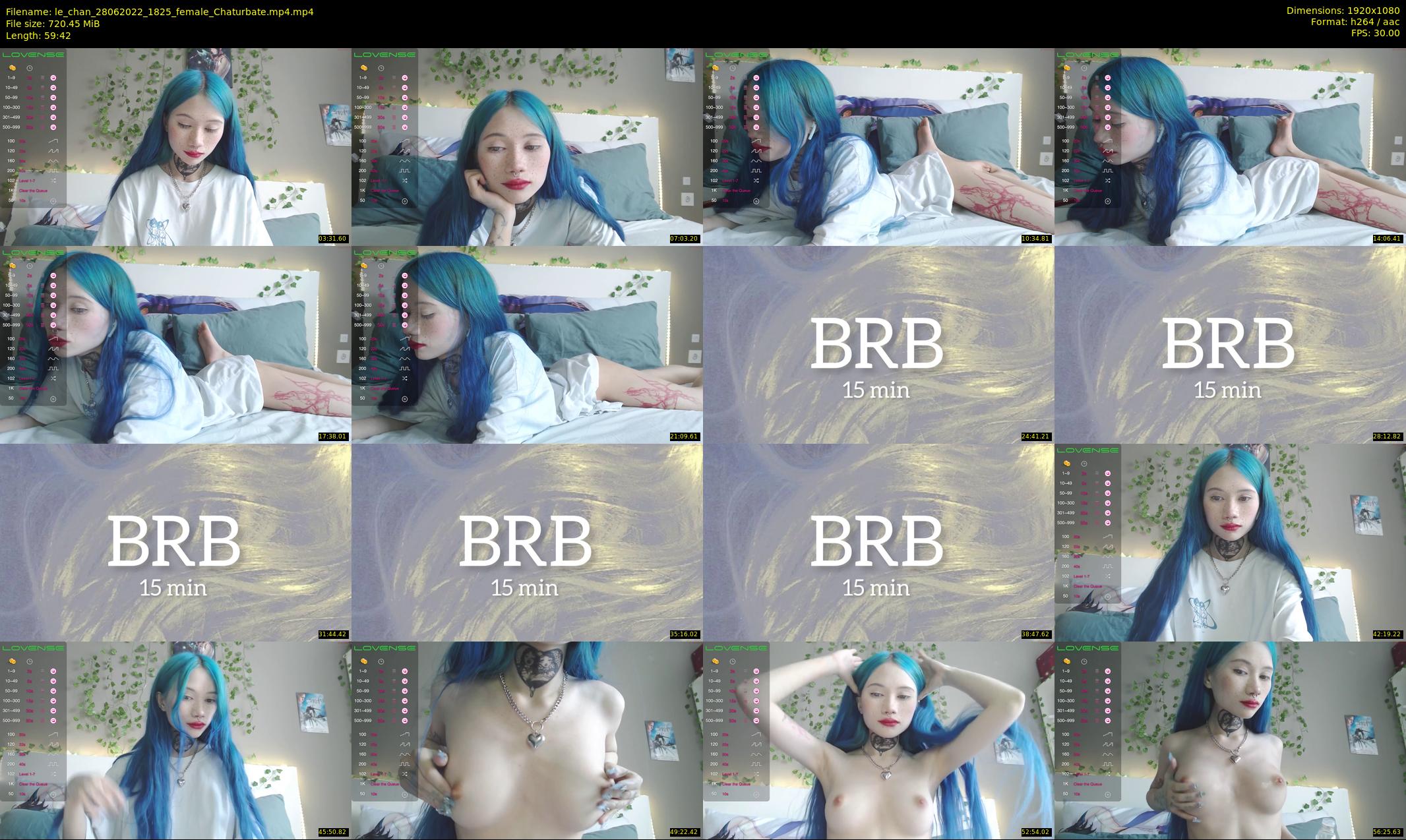 le_chan — 60 minute Chaturbate female cam show recording, 1080p, Jun 28, 2022