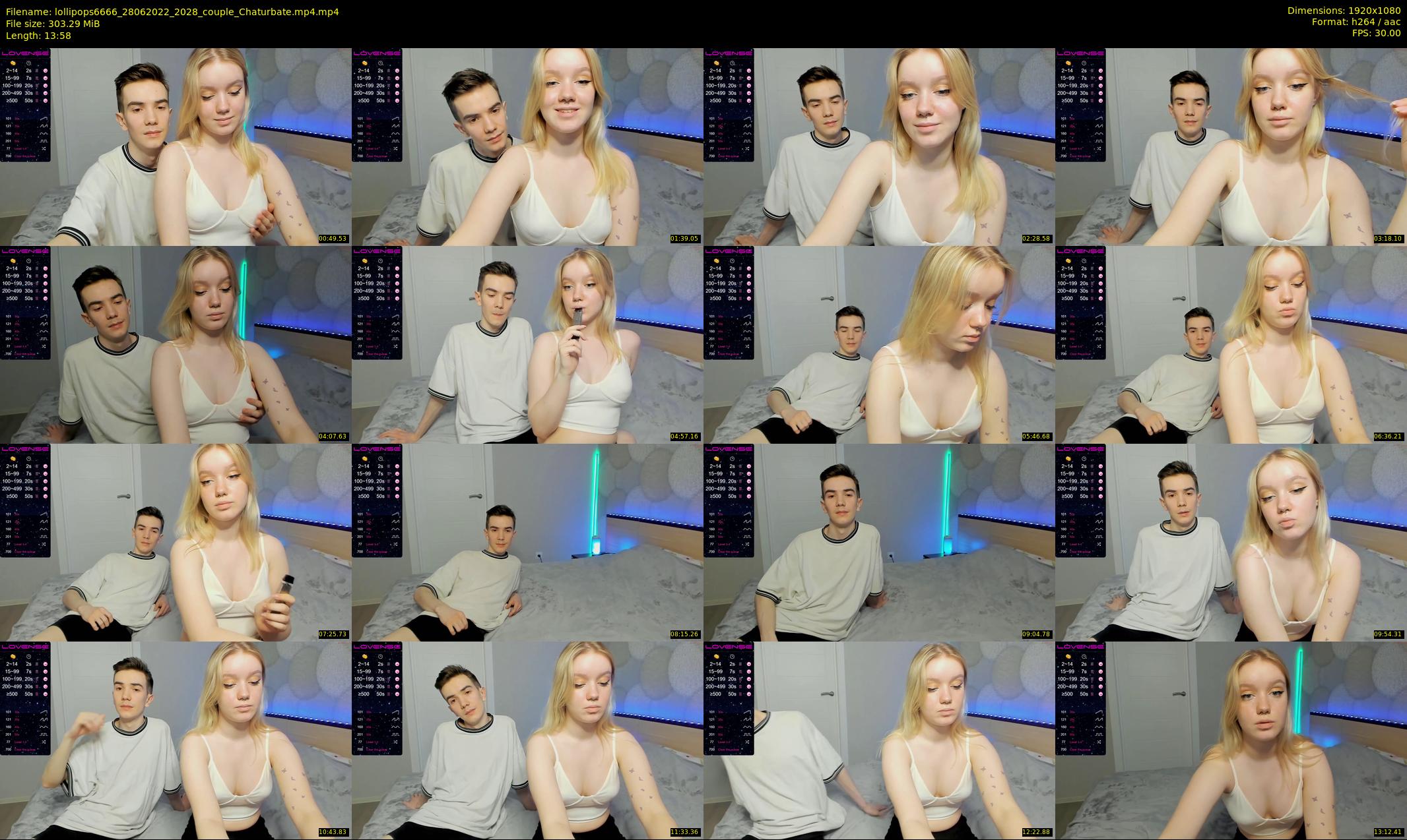 lollipops6666 — 14 minute Chaturbate couple cam show recording, 1080p, Jun 28, 2022