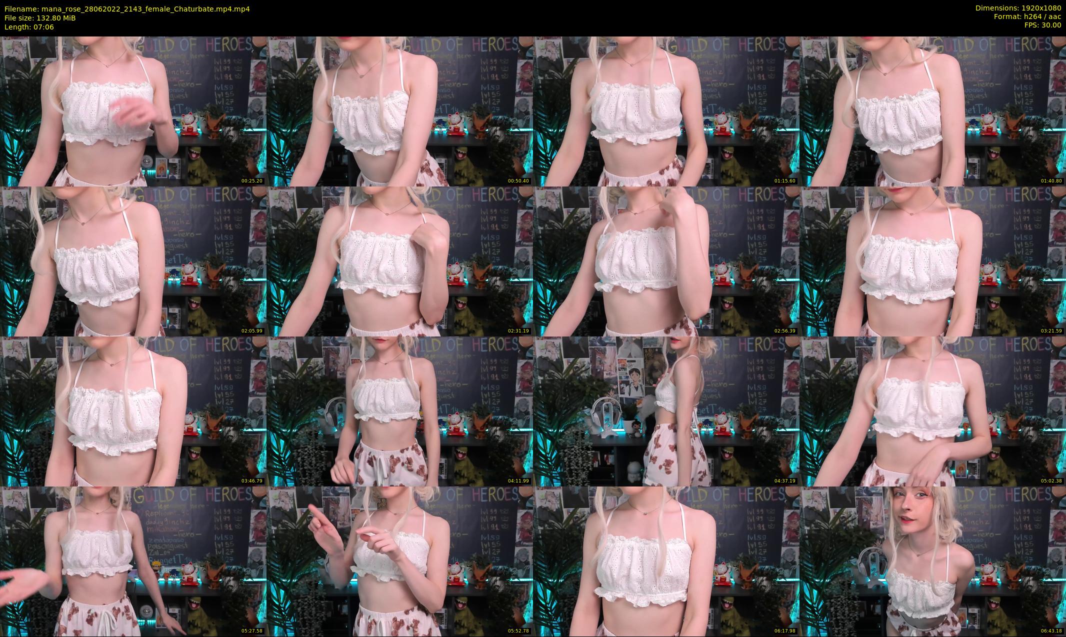 mana_rose — 8 minute Chaturbate female cam show recording, 1080p, Jun 28, 2022