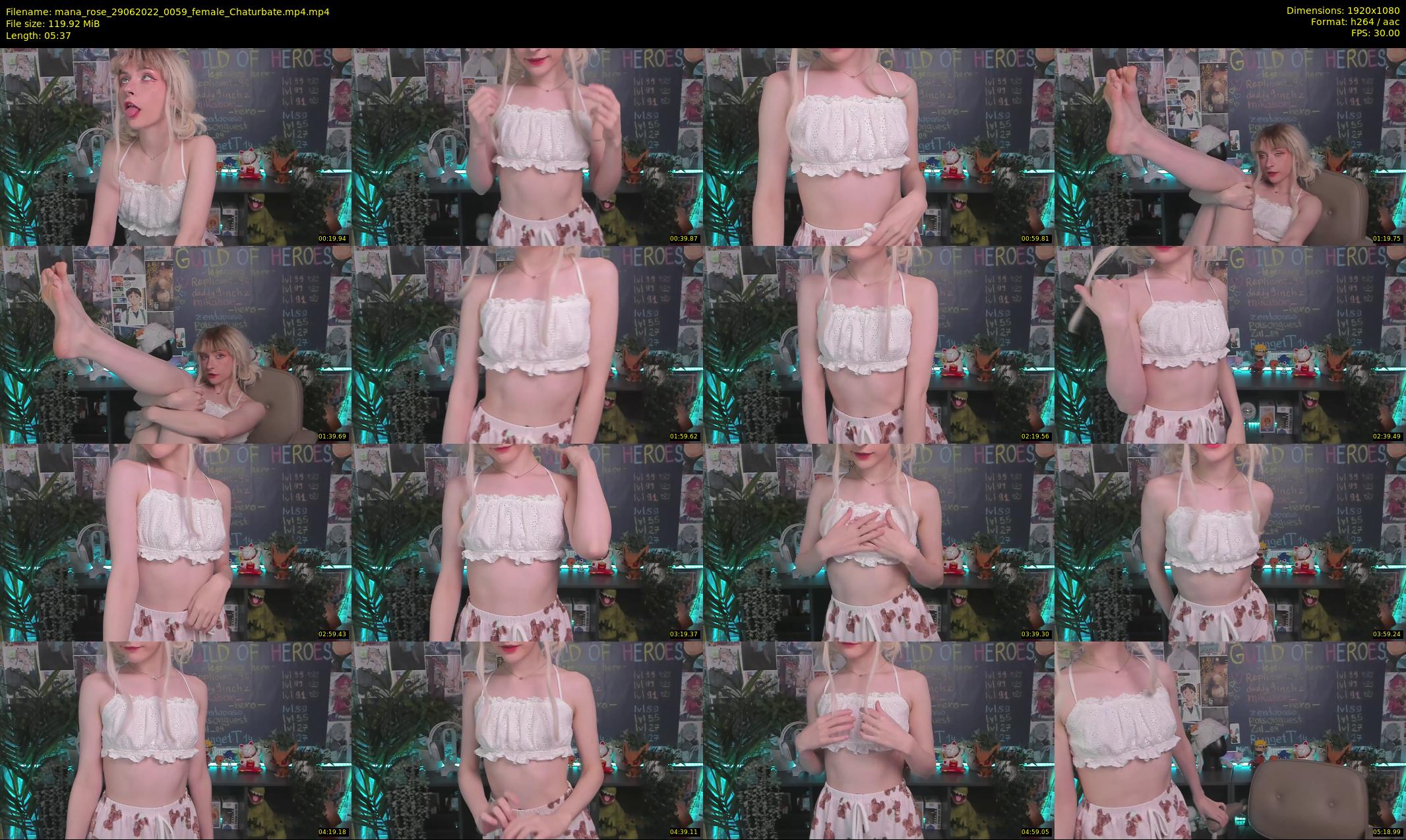 mana_rose — 6 minute Chaturbate female cam show recording, 1080p, Jun 29, 2022