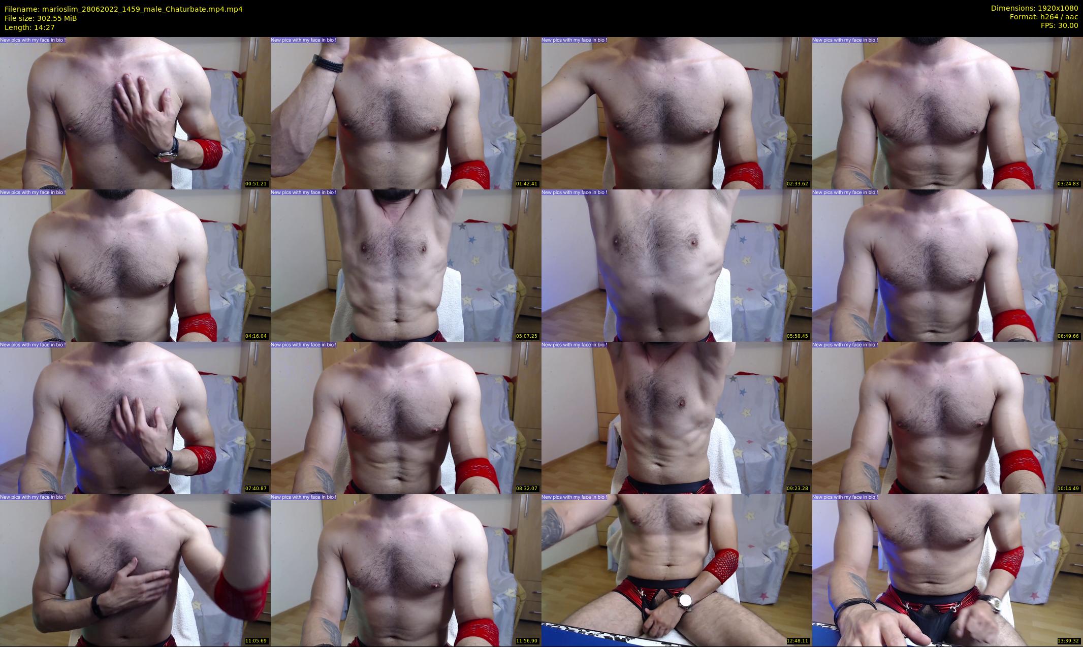 marioslim — 15 minute Chaturbate male cam show recording, 1080p, Jun 28, 2022