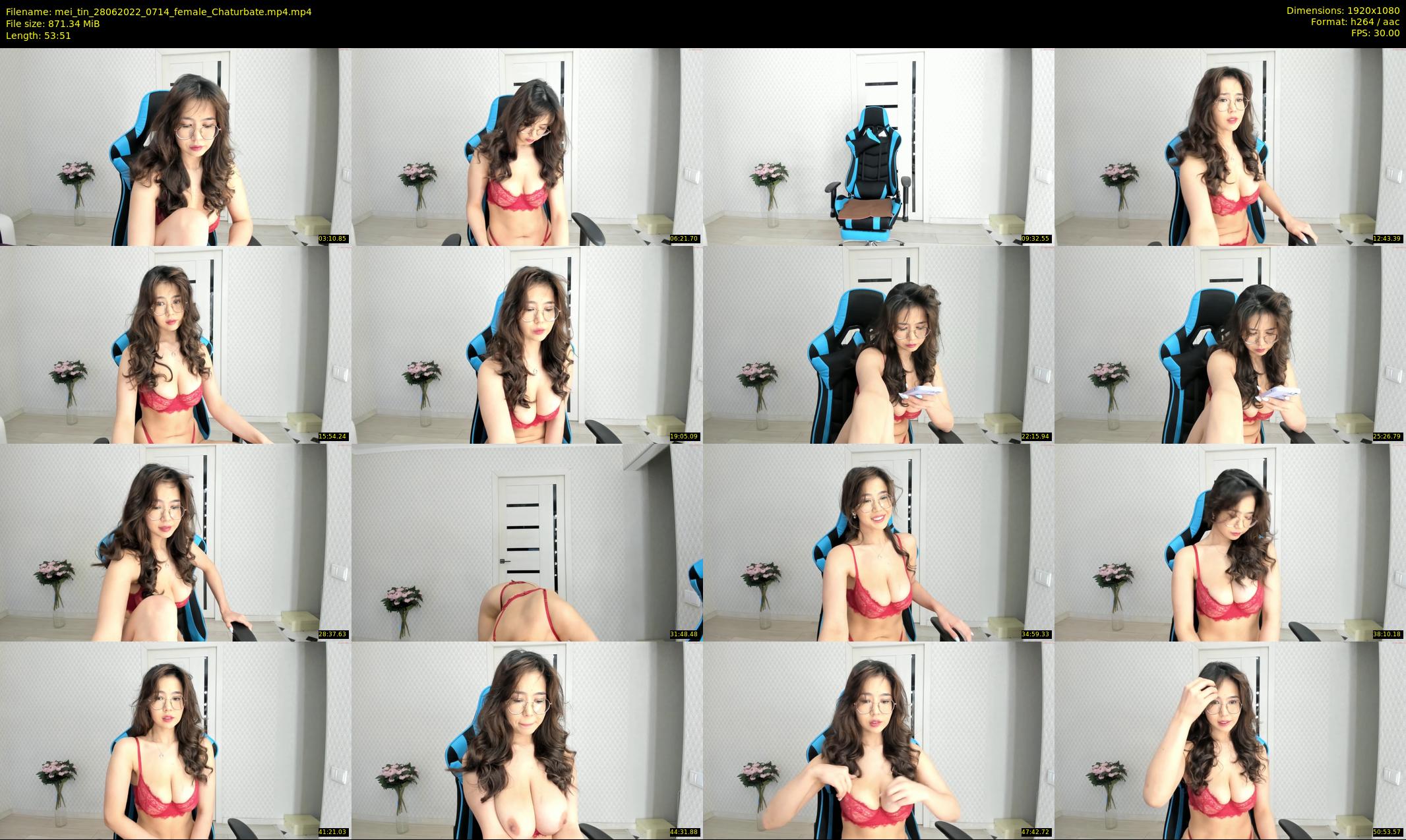 mei_tin — 54 minute Chaturbate female cam show recording, 1080p, Jun 28, 2022