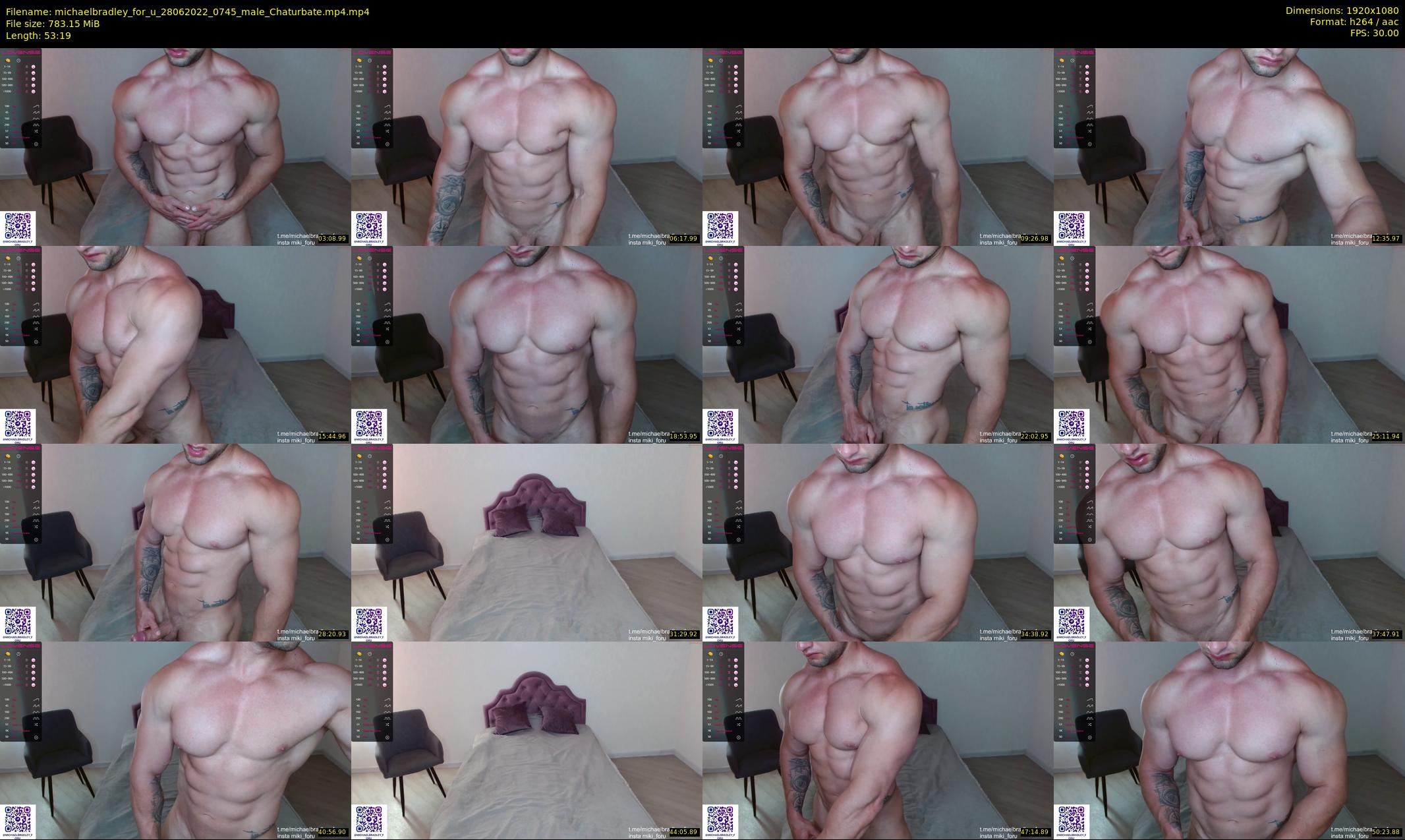 michaelbradley_for_u — 54 minute Chaturbate male cam show recording, 1080p, Jun 28, 2022