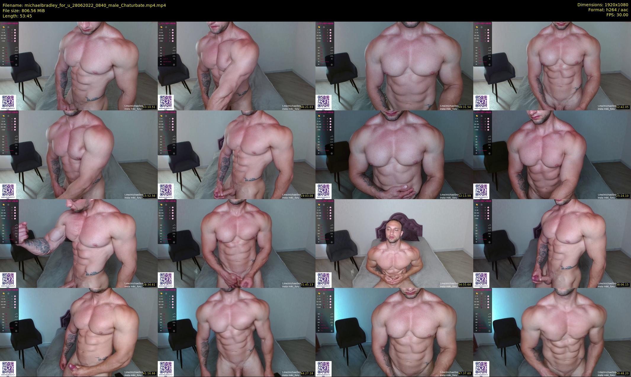 michaelbradley_for_u — 54 minute Chaturbate male cam show recording, 1080p, Jun 28, 2022