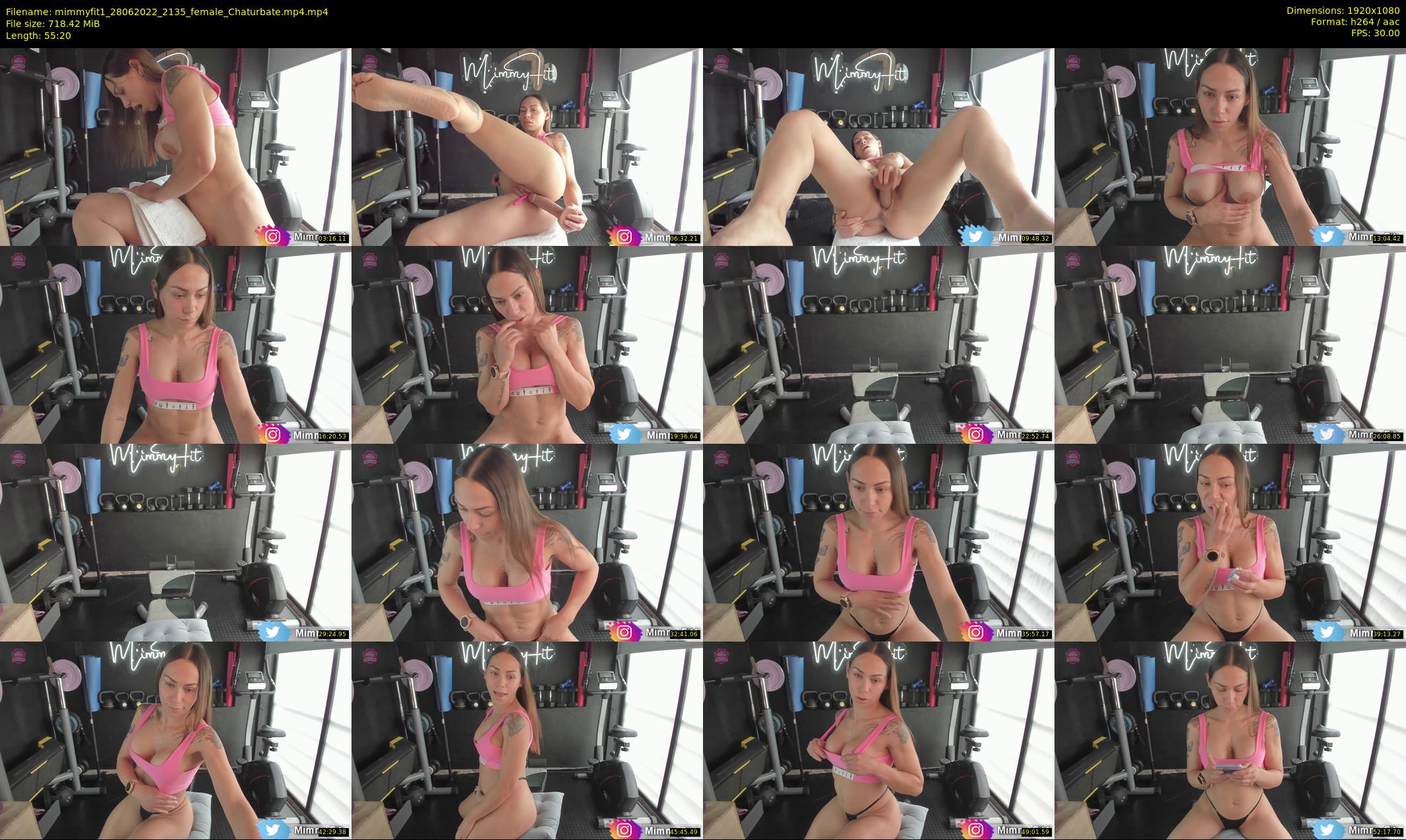 mimmyfit1 — 56 minute Chaturbate female cam show recording, 1080p, Jun 28, 2022