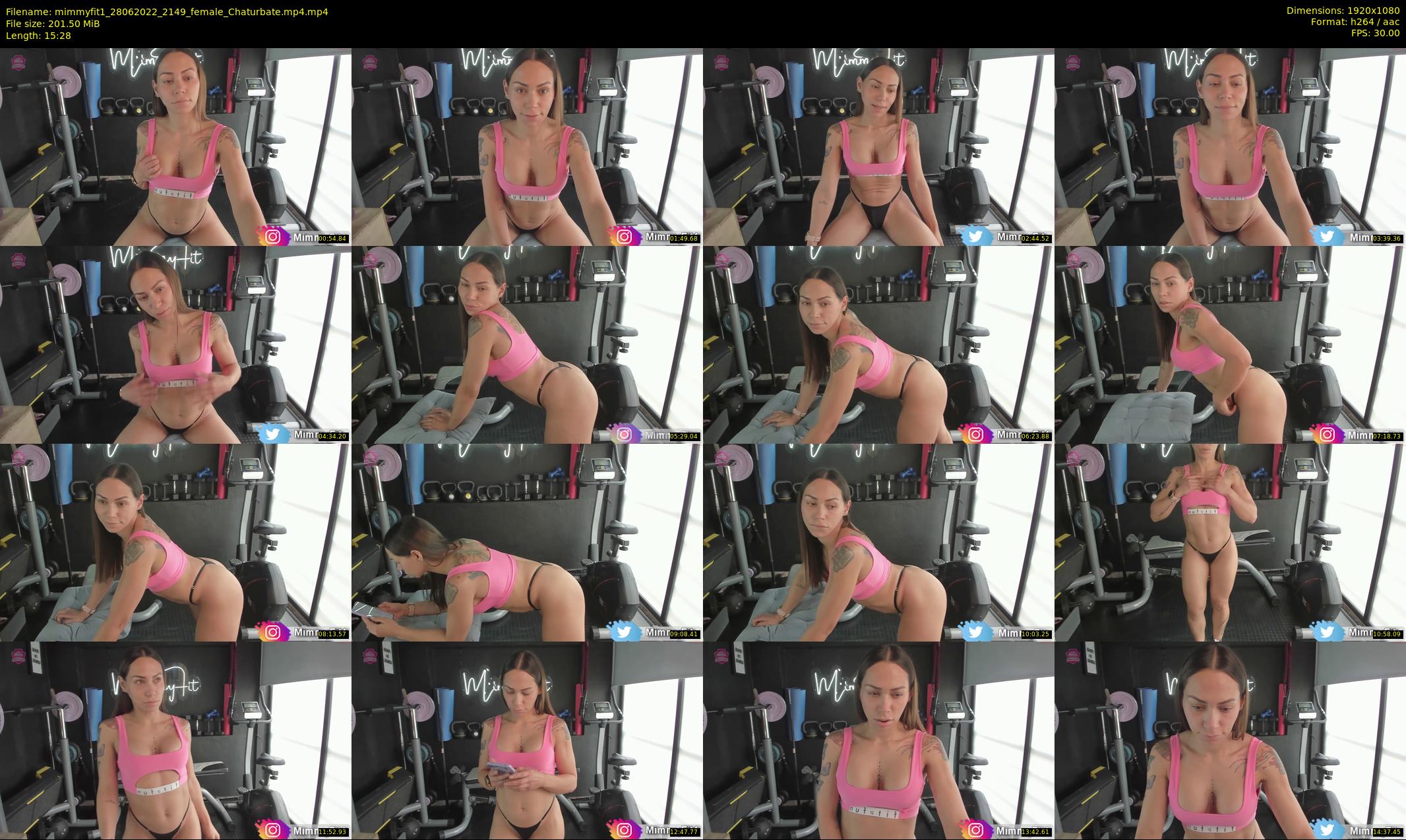 mimmyfit1 — 16 minute Chaturbate female cam show recording, 1080p, Jun 28, 2022