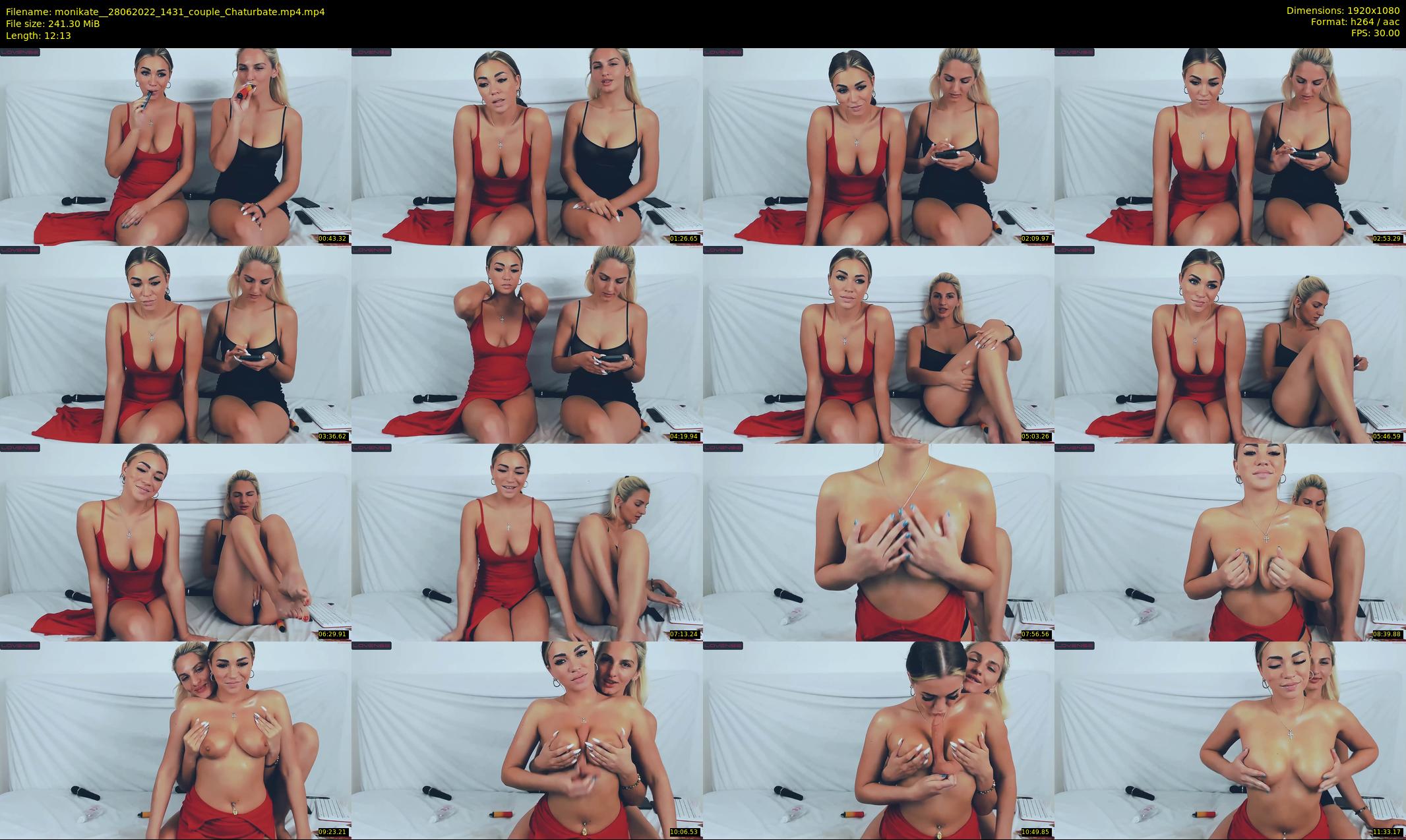 monikate_ — 13 minute Chaturbate couple cam show recording, 1080p, Jun 28, 2022