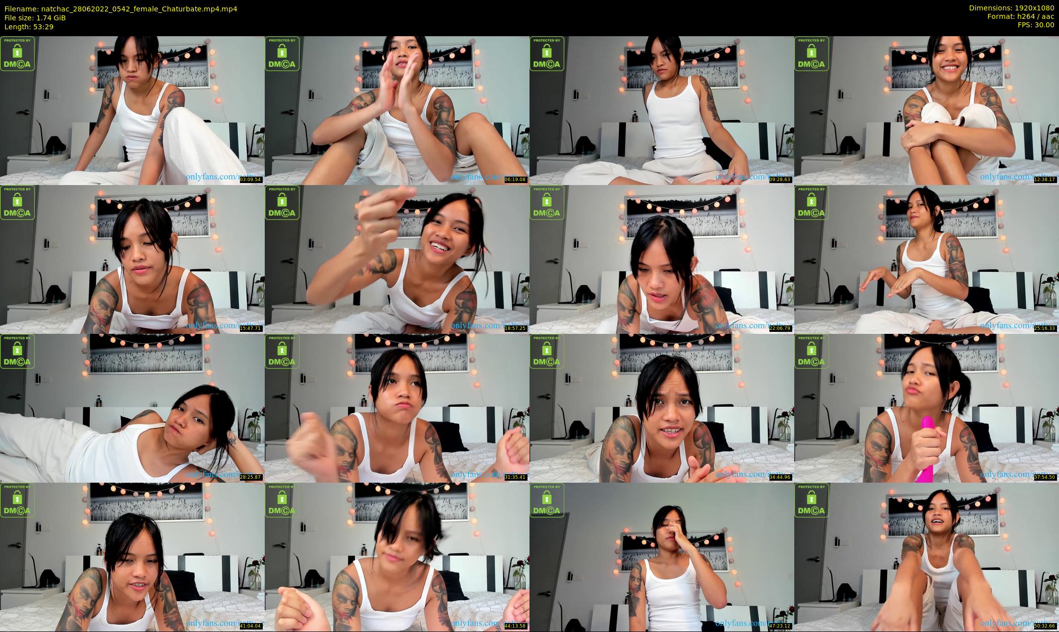 natchac — 54 minute Chaturbate female cam show recording, 1080p, Jun 28, 2022