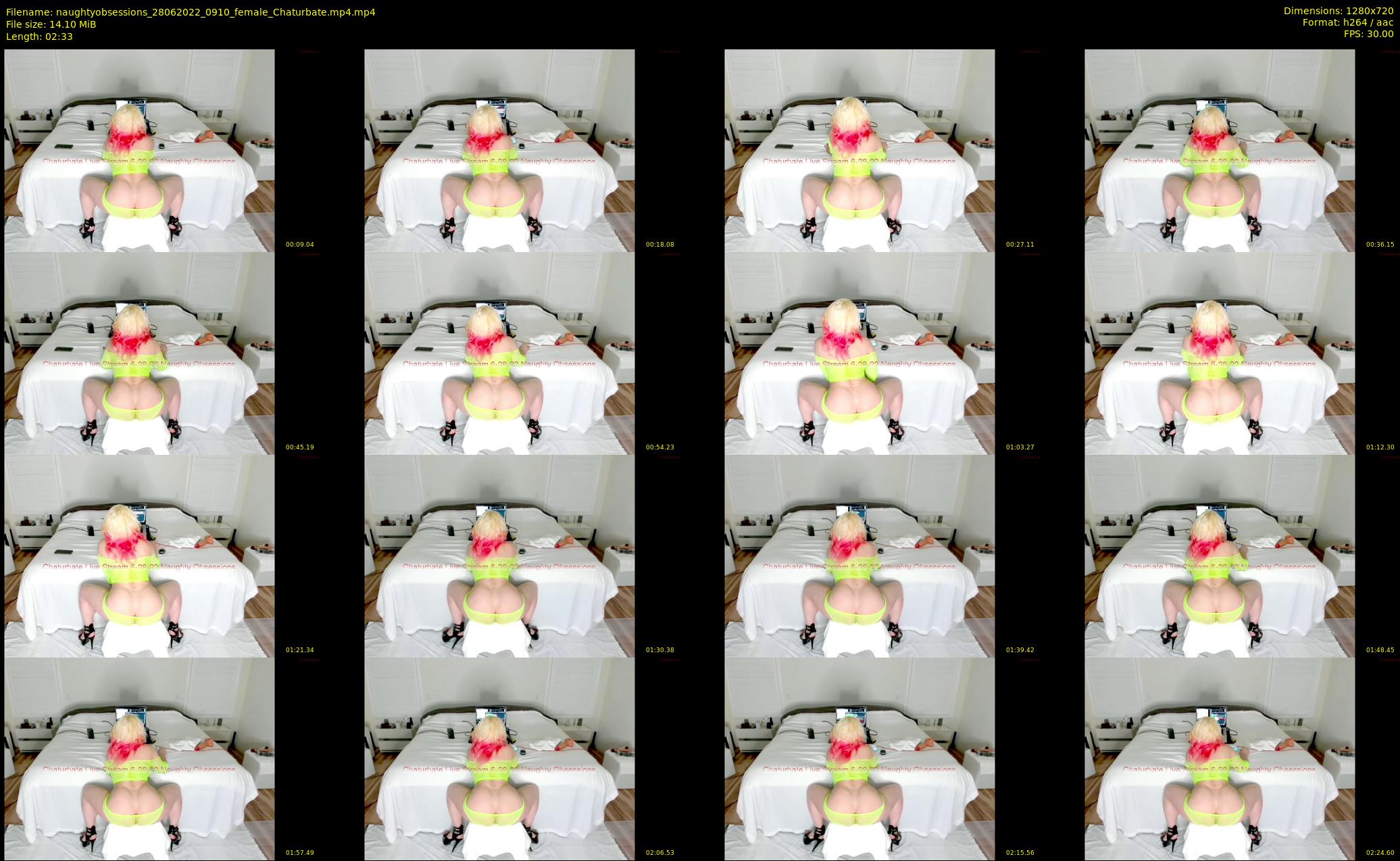 naughtyobsessions — 3 minute Chaturbate female cam show recording, 720p, Jun 28, 2022