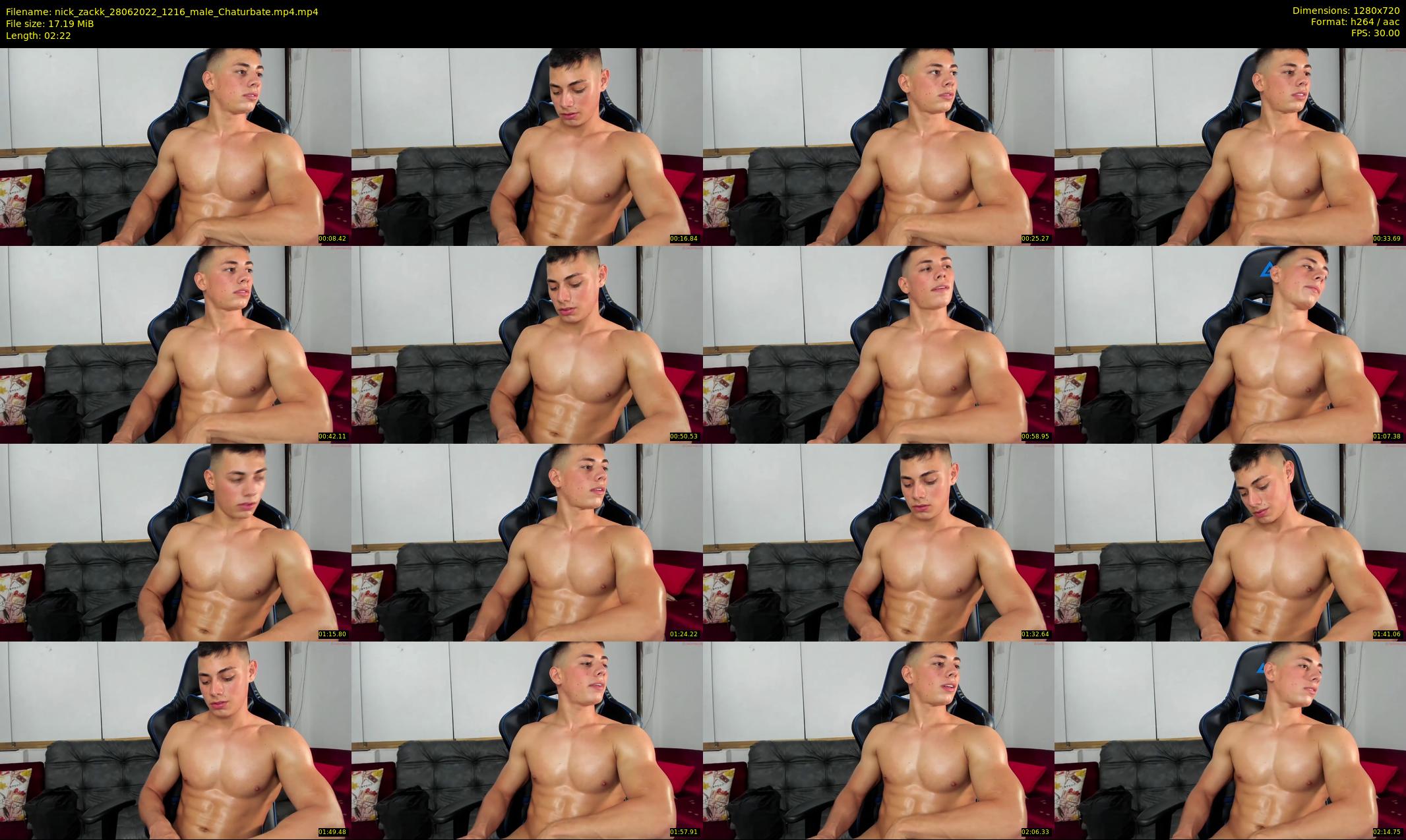 nick_zackk — 3 minute Chaturbate male cam show recording, 720p, Jun 28, 2022